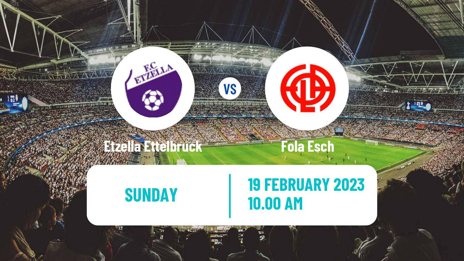 Soccer Luxembourg National Division Etzella Ettelbruck - Fola Esch