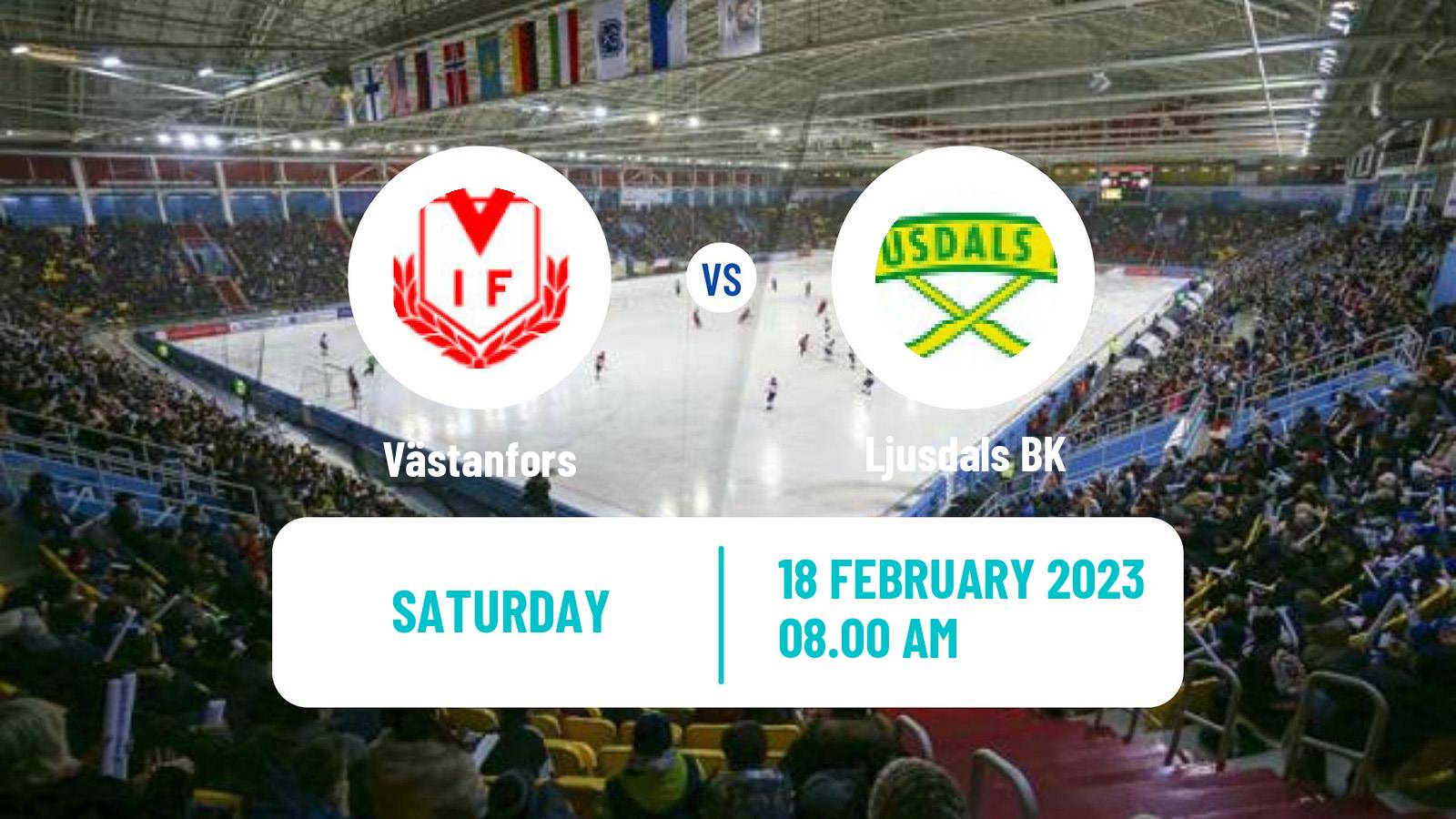 Bandy Swedish Allsvenskan Bandy Västanfors - Ljusdal