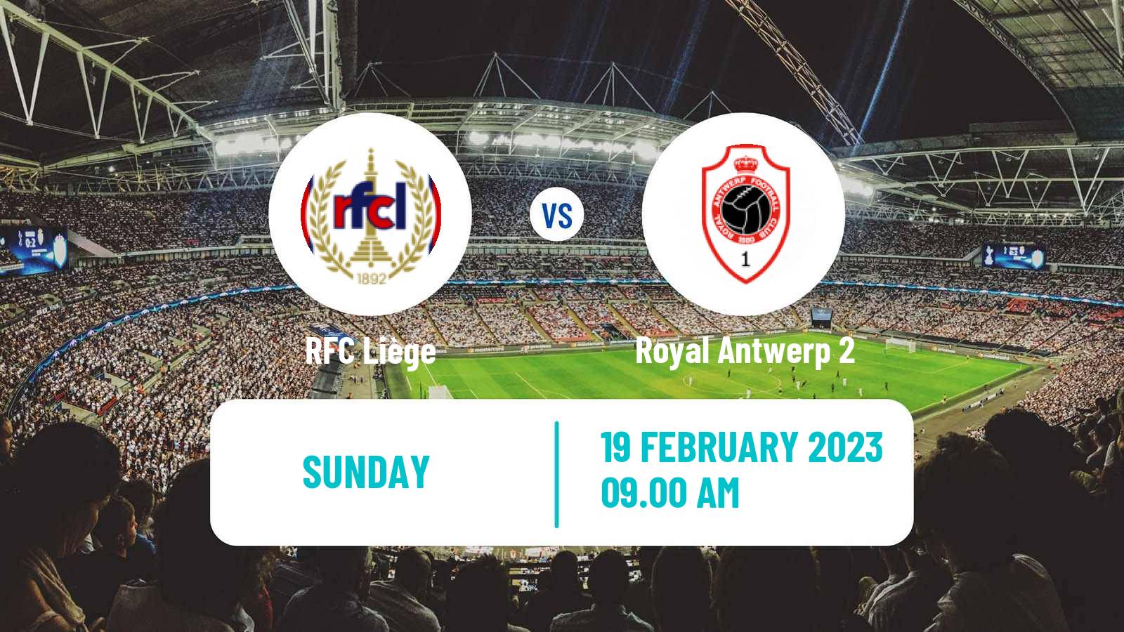 Soccer Belgian National Division 1 RFC Liège - Royal Antwerp 2