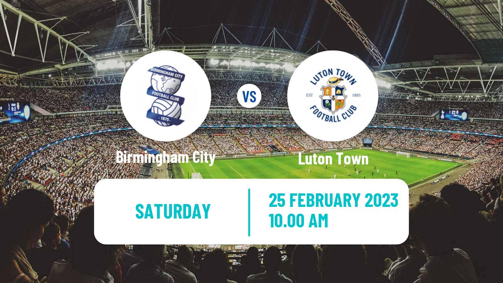 Soccer English League Championship Birmingham City - Luton Town