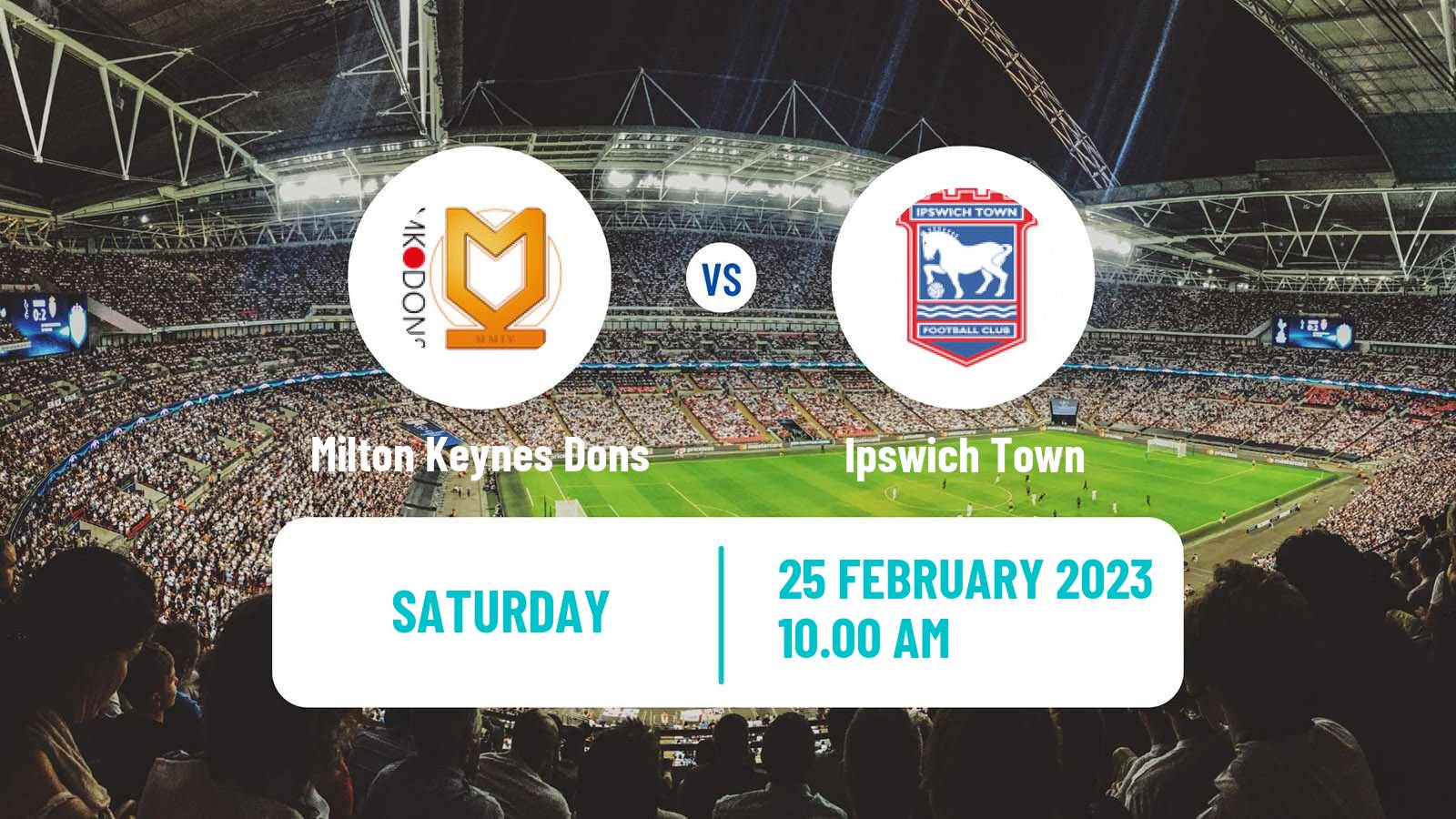 Soccer English League One Milton Keynes Dons - Ipswich Town