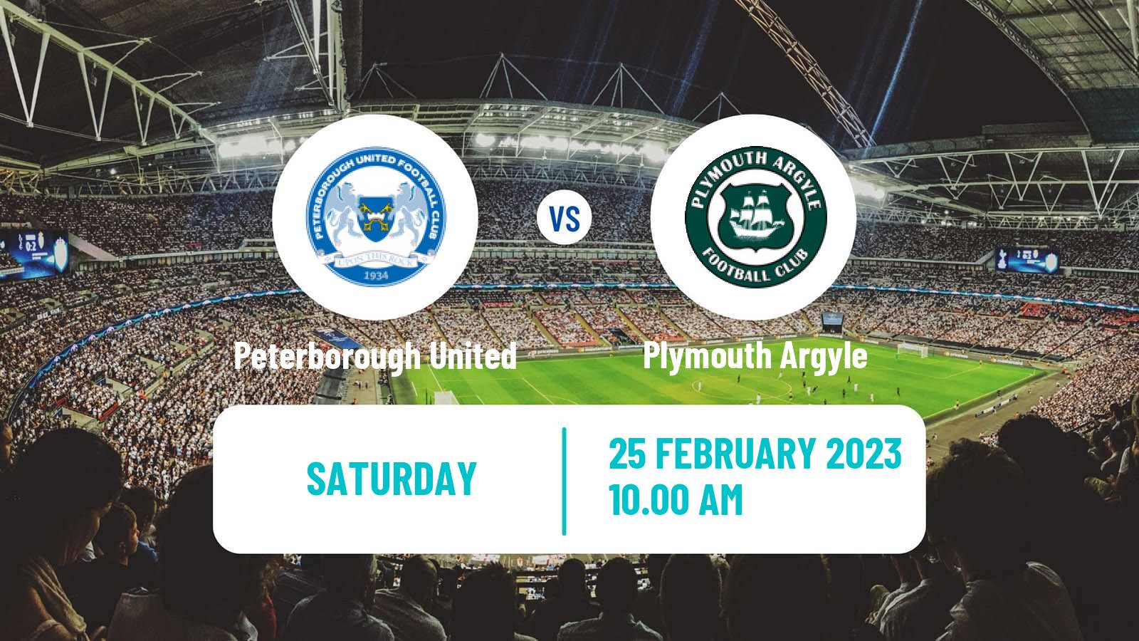 Soccer English League One Peterborough United - Plymouth Argyle