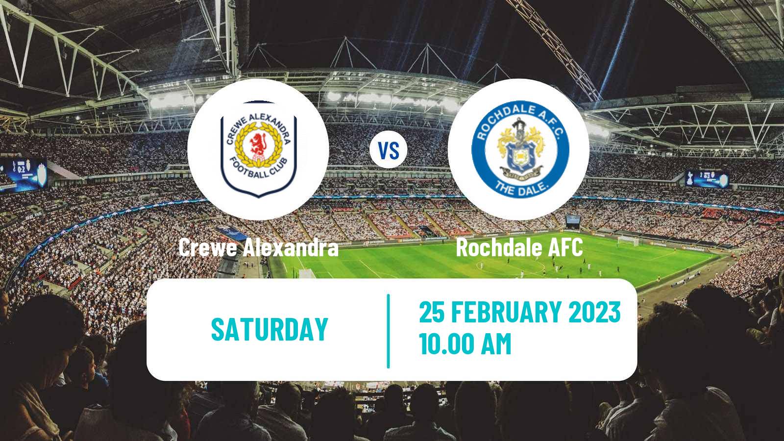 Soccer English League Two Crewe Alexandra - Rochdale