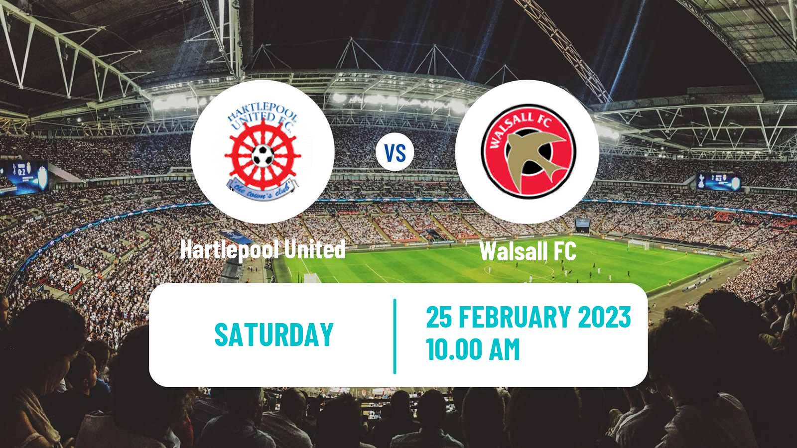 Soccer English League Two Hartlepool United - Walsall