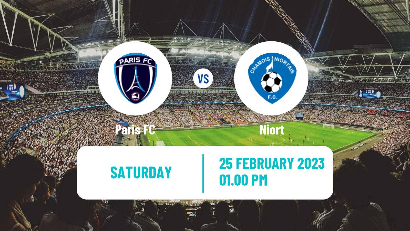 Soccer French Ligue 2 Paris FC - Niort