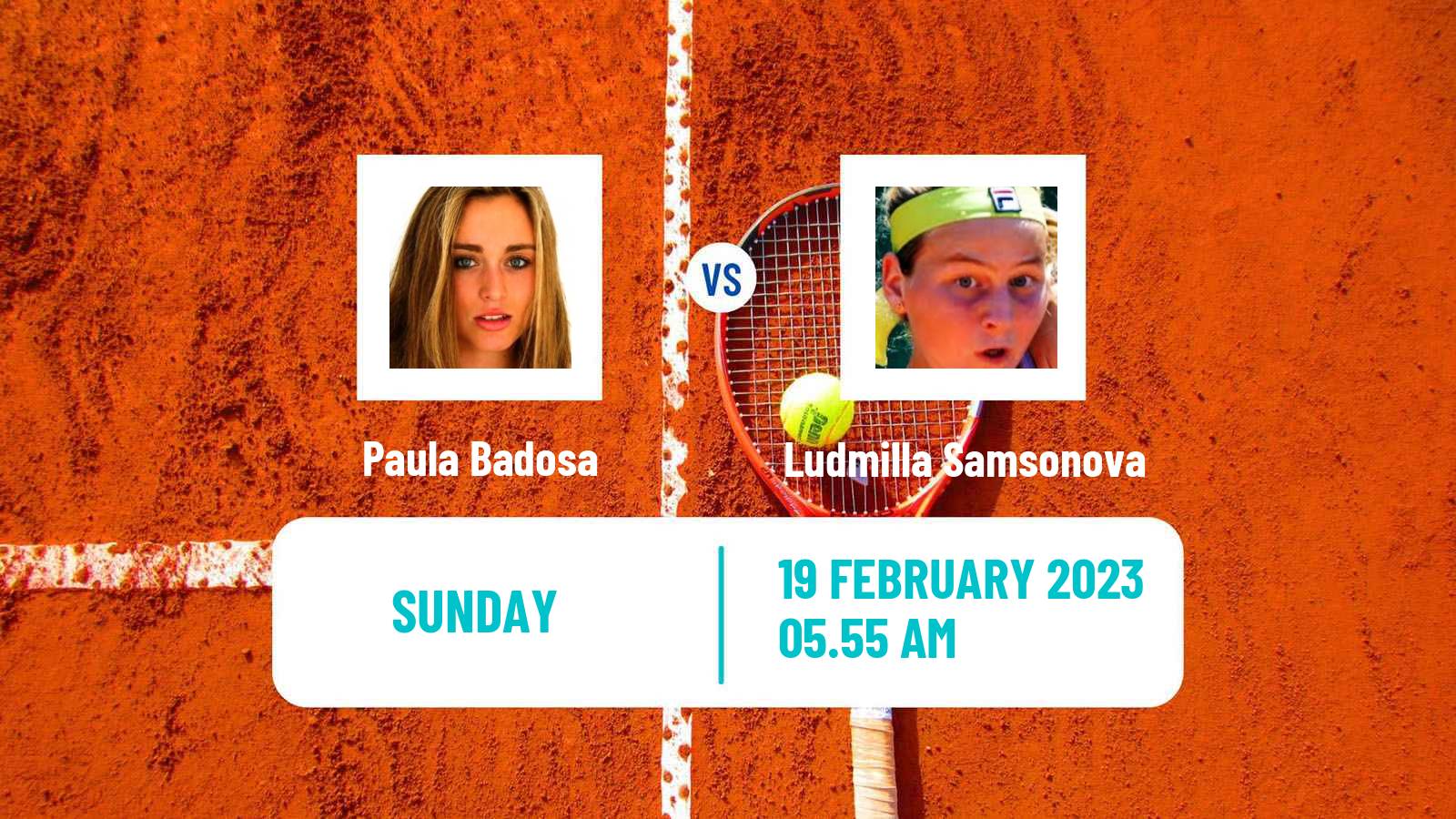 Tennis WTA Dubai Paula Badosa - Ludmilla Samsonova