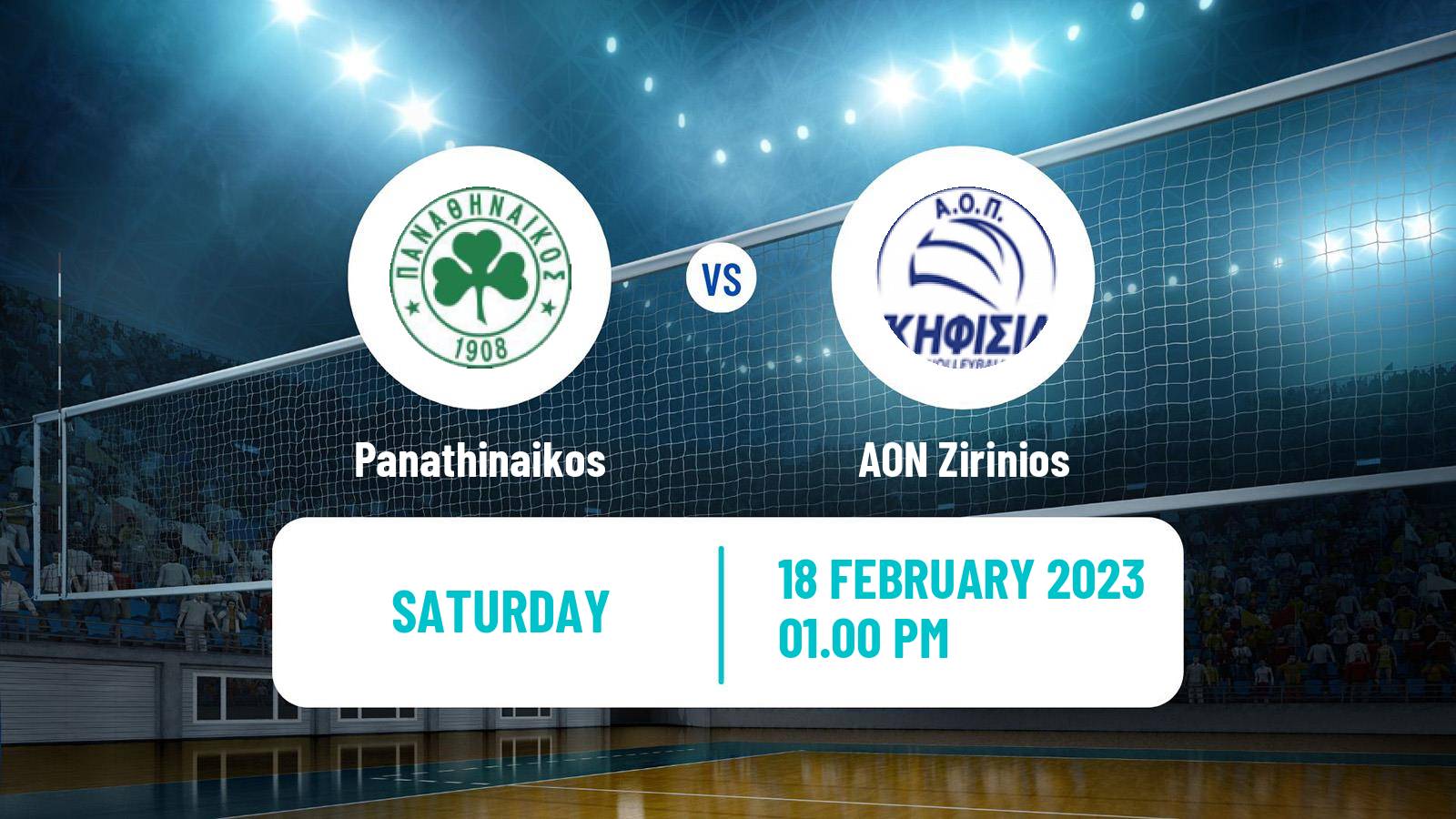 Volleyball Greek A1 Volleyball Women Panathinaikos - AON Zirinios