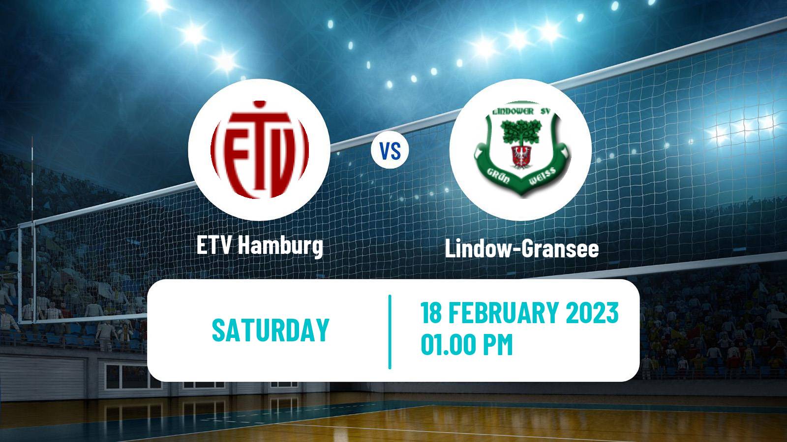 Volleyball German 2 Bundesliga North Volleyball ETV Hamburg - Lindow-Gransee