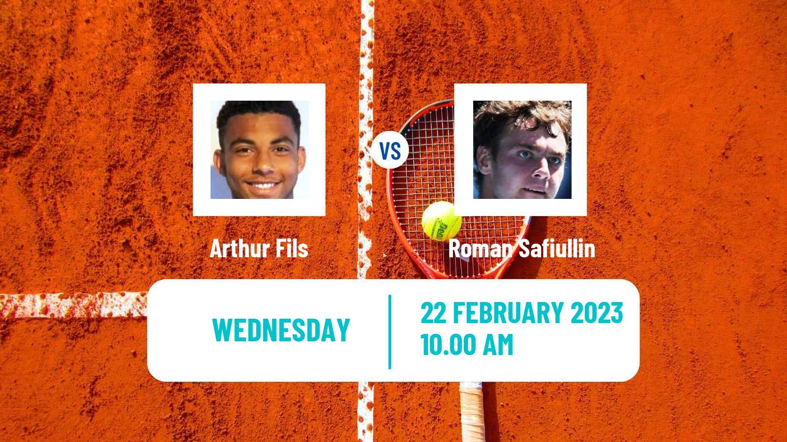 Tennis ATP Marseille Arthur Fils - Roman Safiullin