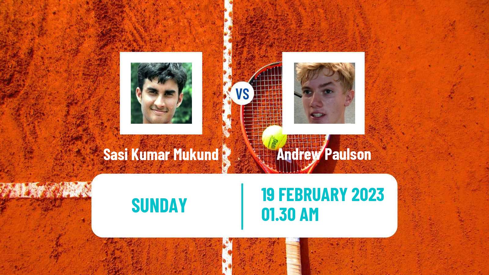 Tennis ATP Challenger Mukund Sasikumar - Andrew Paulson