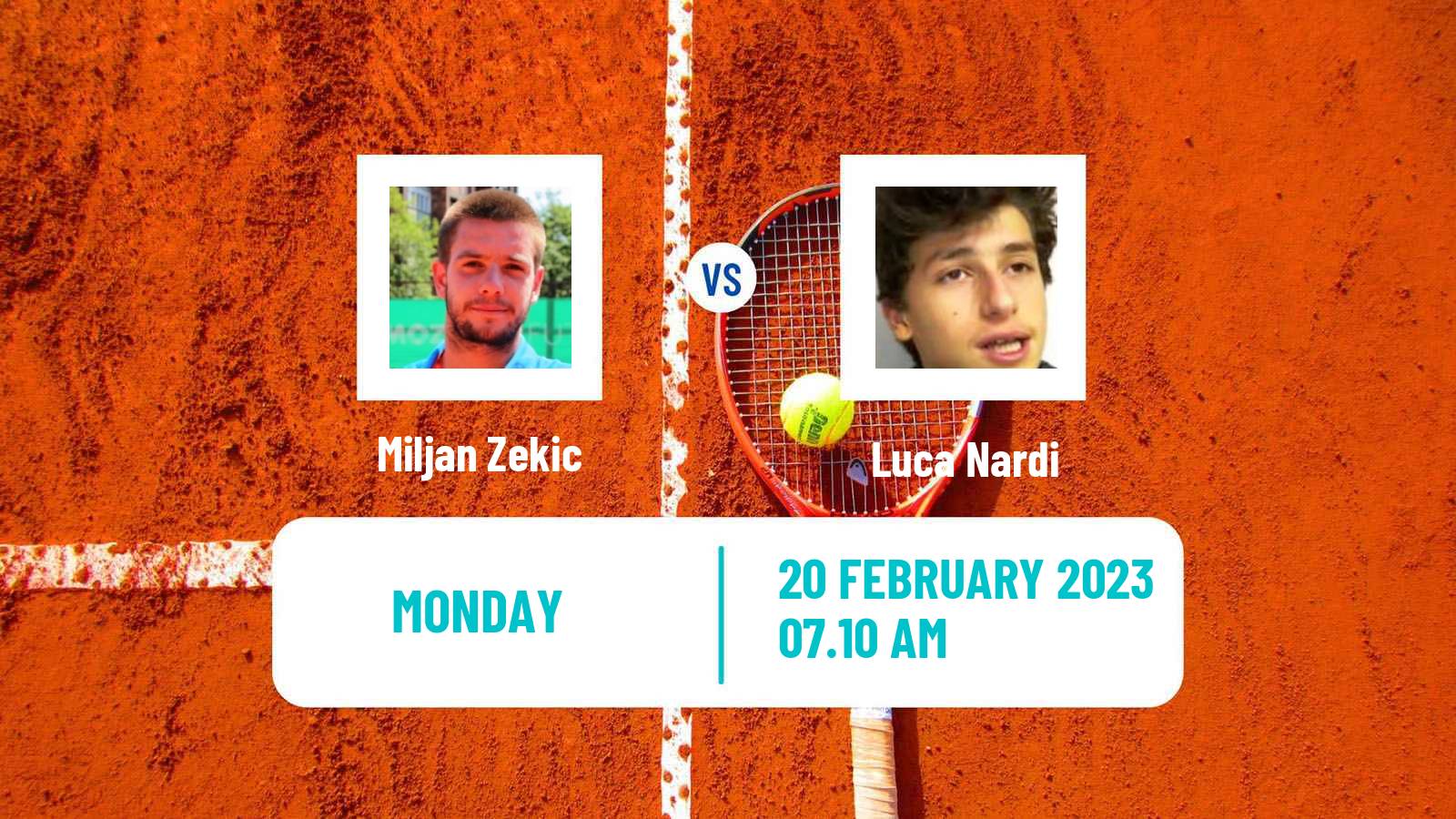 Tennis ATP Challenger Miljan Zekic - Luca Nardi