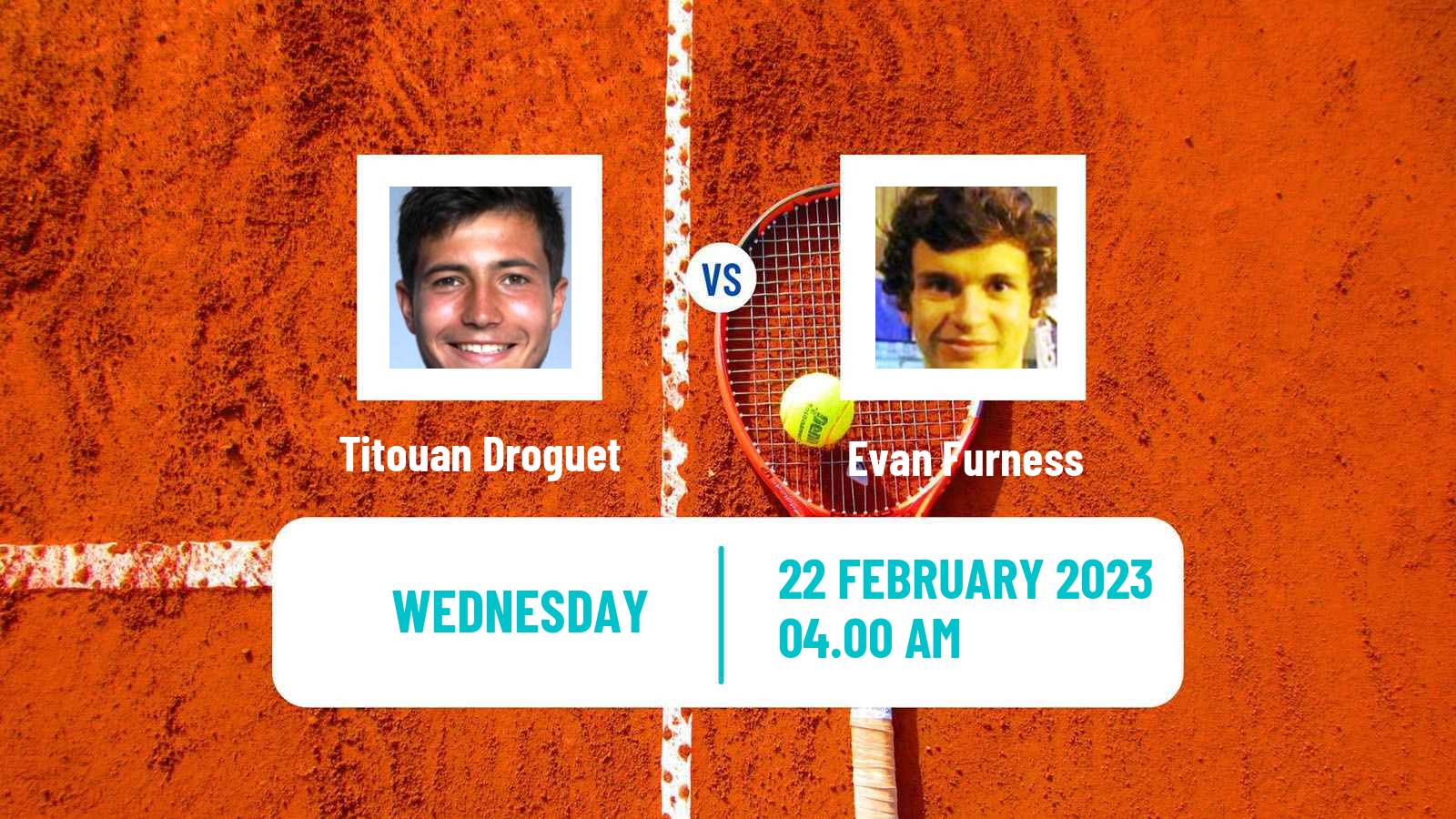 Tennis ATP Challenger Titouan Droguet - Evan Furness