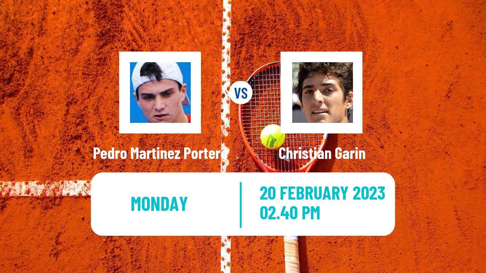 Tennis ATP Rio de Janeiro Pedro Martinez Portero - Christian Garin