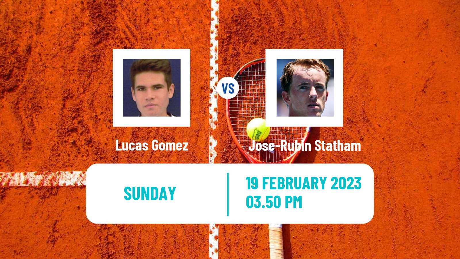 Tennis ATP Challenger Lucas Gomez - Jose-Rubin Statham