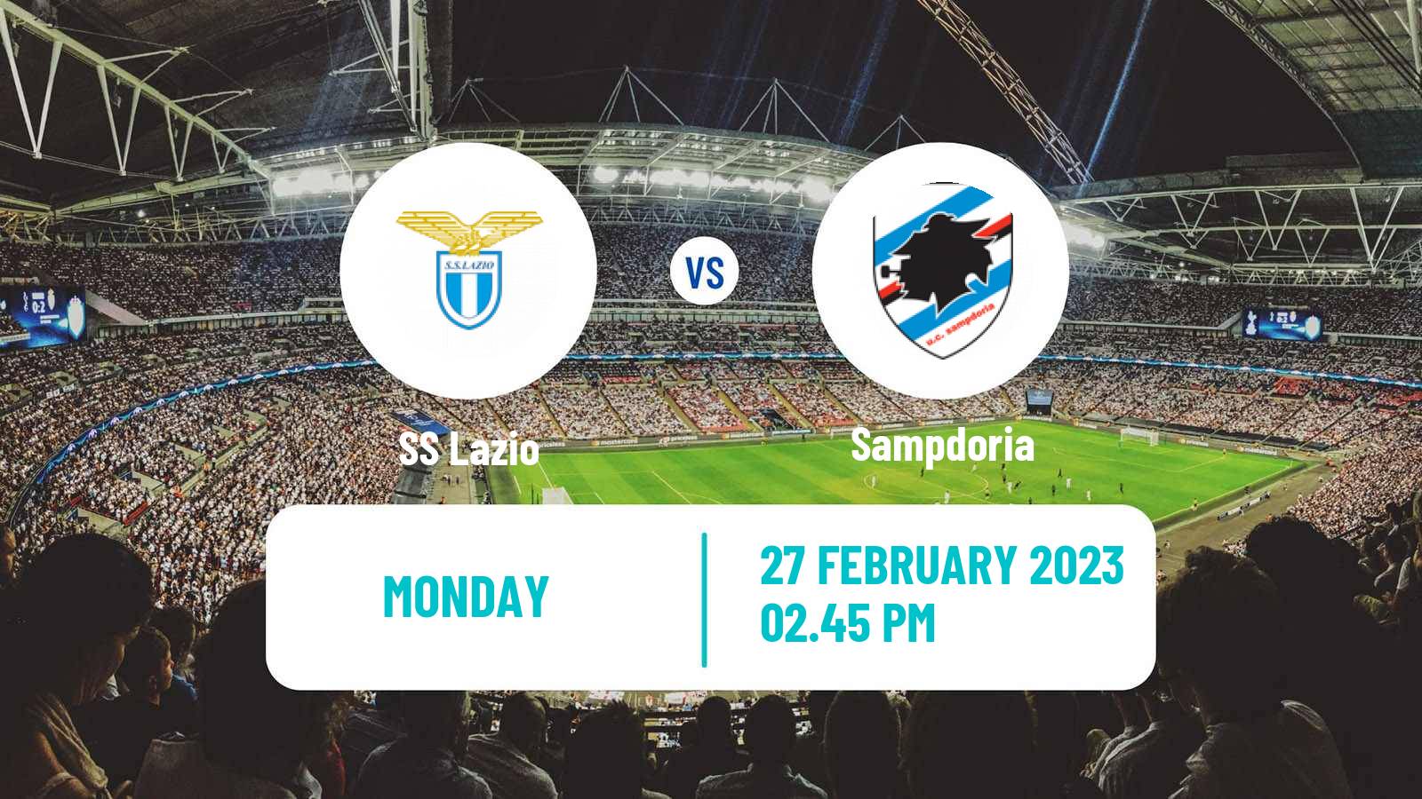 Soccer Italian Serie A Lazio - Sampdoria