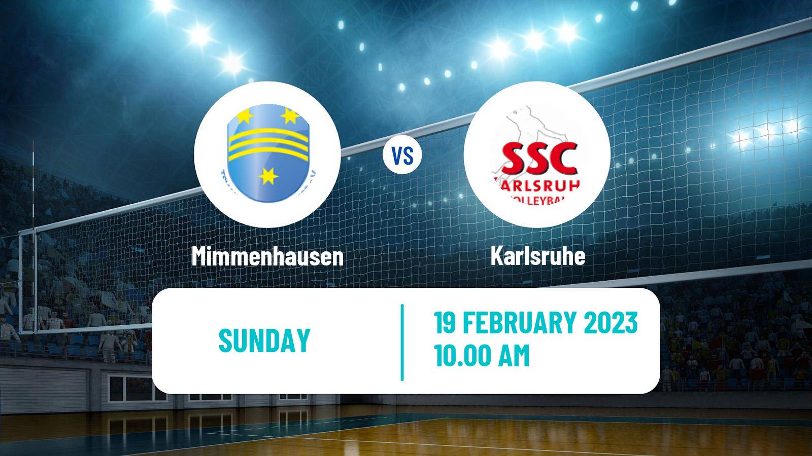 Volleyball German 2 Bundesliga South Volleyball Mimmenhausen - Karlsruhe