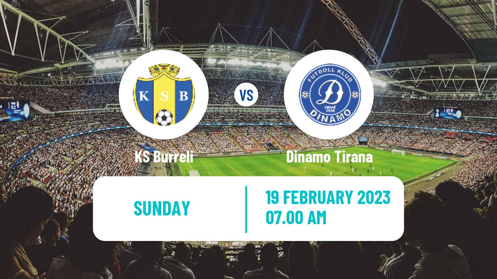 Soccer Albanian First Division Burreli - Dinamo Tirana