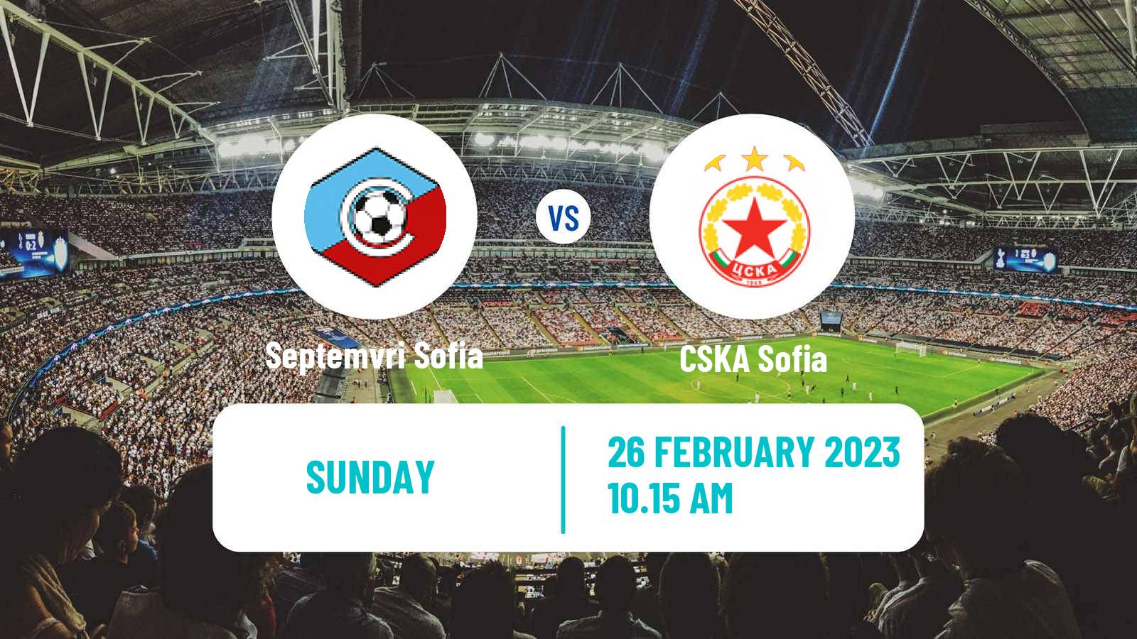 Soccer Bulgarian Parva Liga Septemvri Sofia - CSKA Sofia