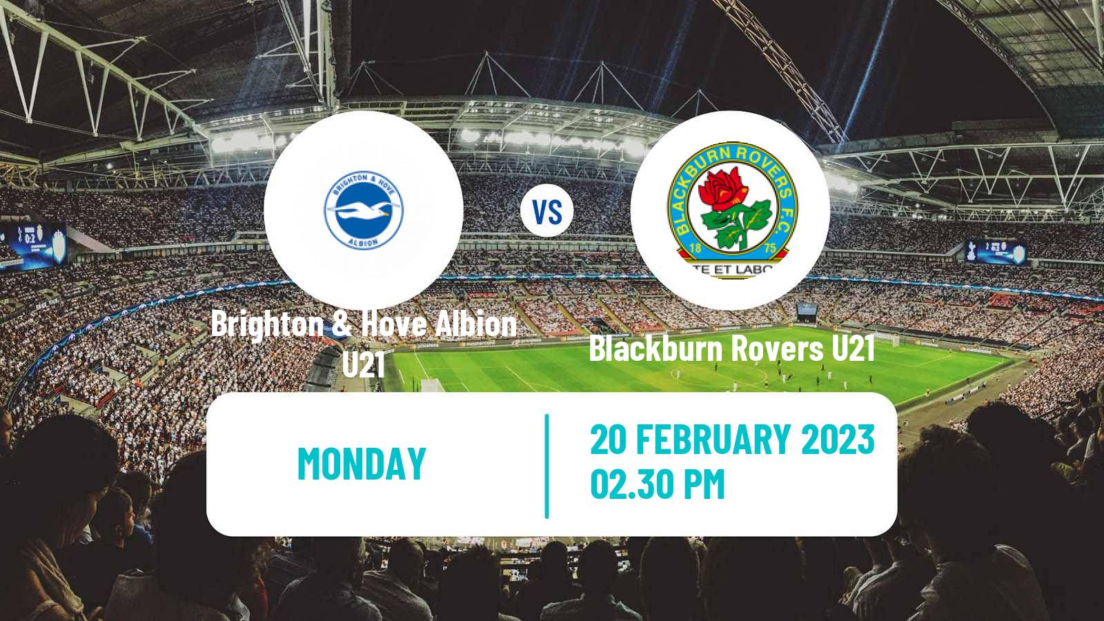 Soccer English Premier League 2 Brighton & Hove Albion U21 - Blackburn Rovers U21