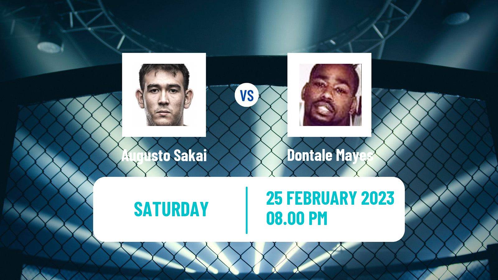 MMA MMA Augusto Sakai - Dontale Mayes