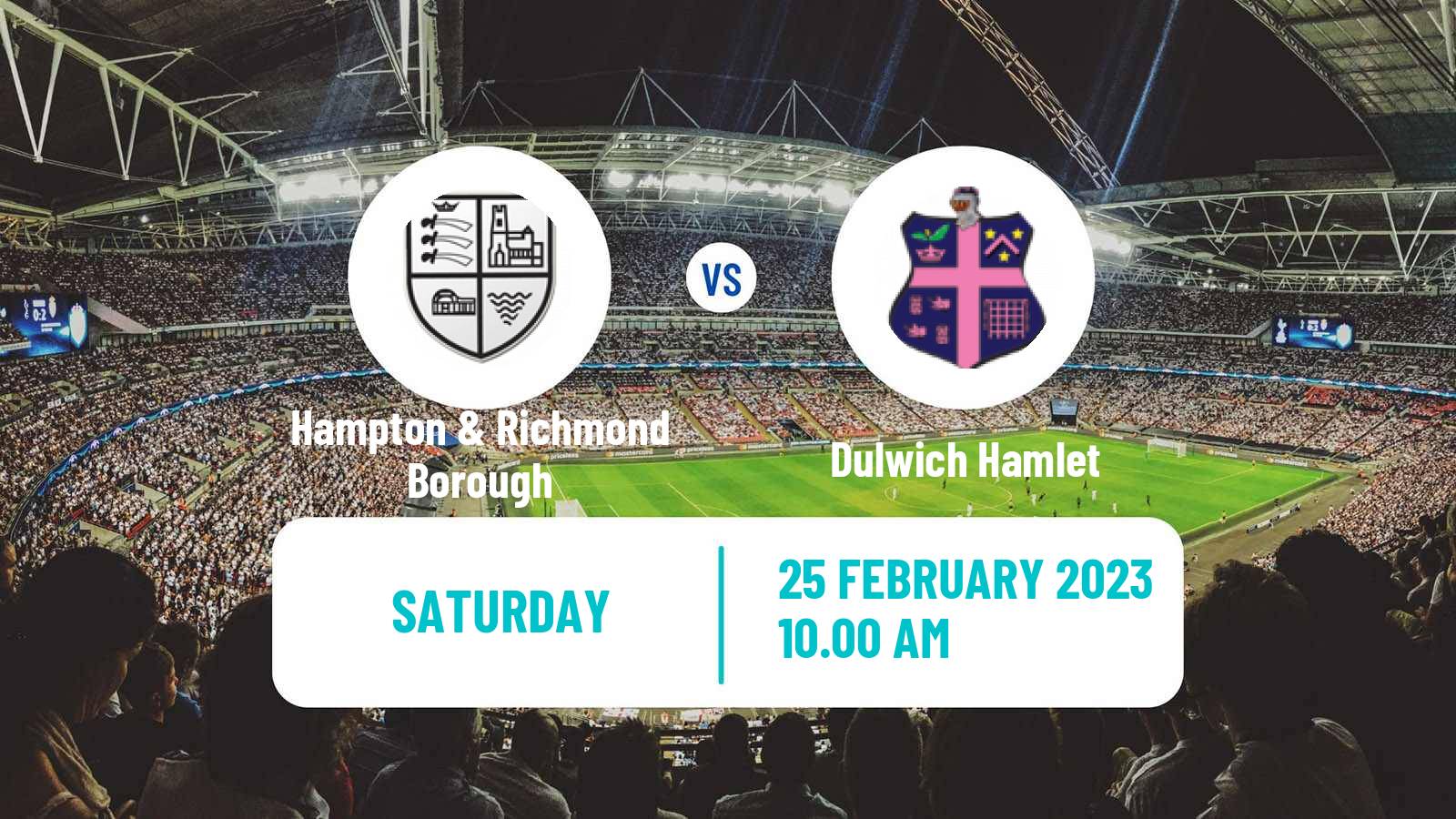 Soccer English National League South Hampton & Richmond Borough - Dulwich Hamlet