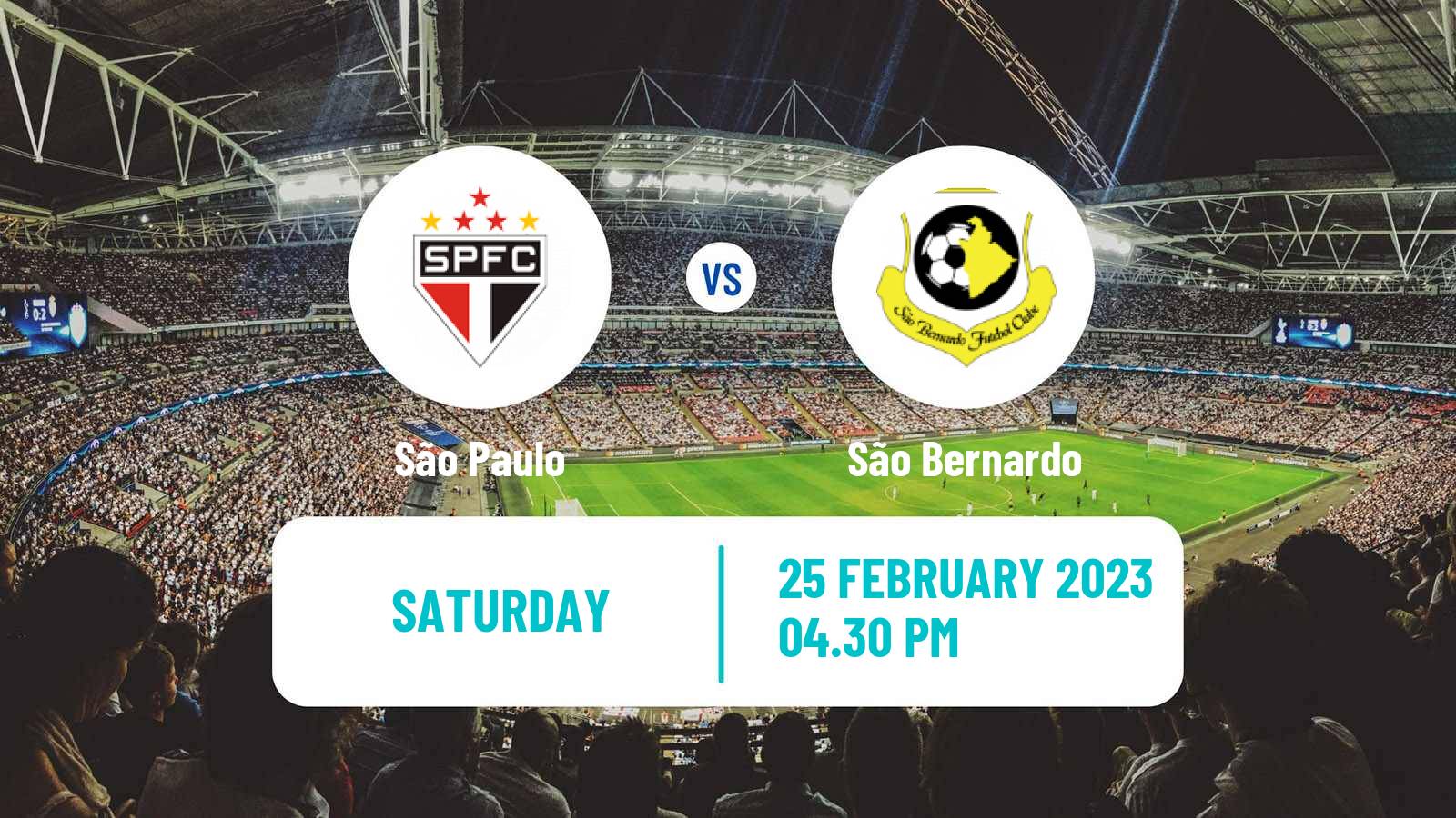 Soccer Brazilian Campeonato Paulista São Paulo - São Bernardo