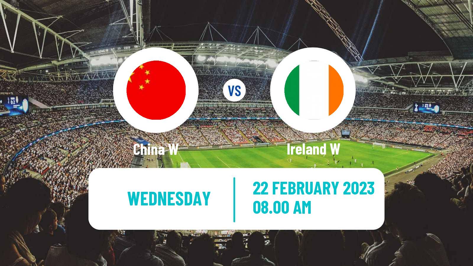 Soccer Friendly International Women China W - Ireland W
