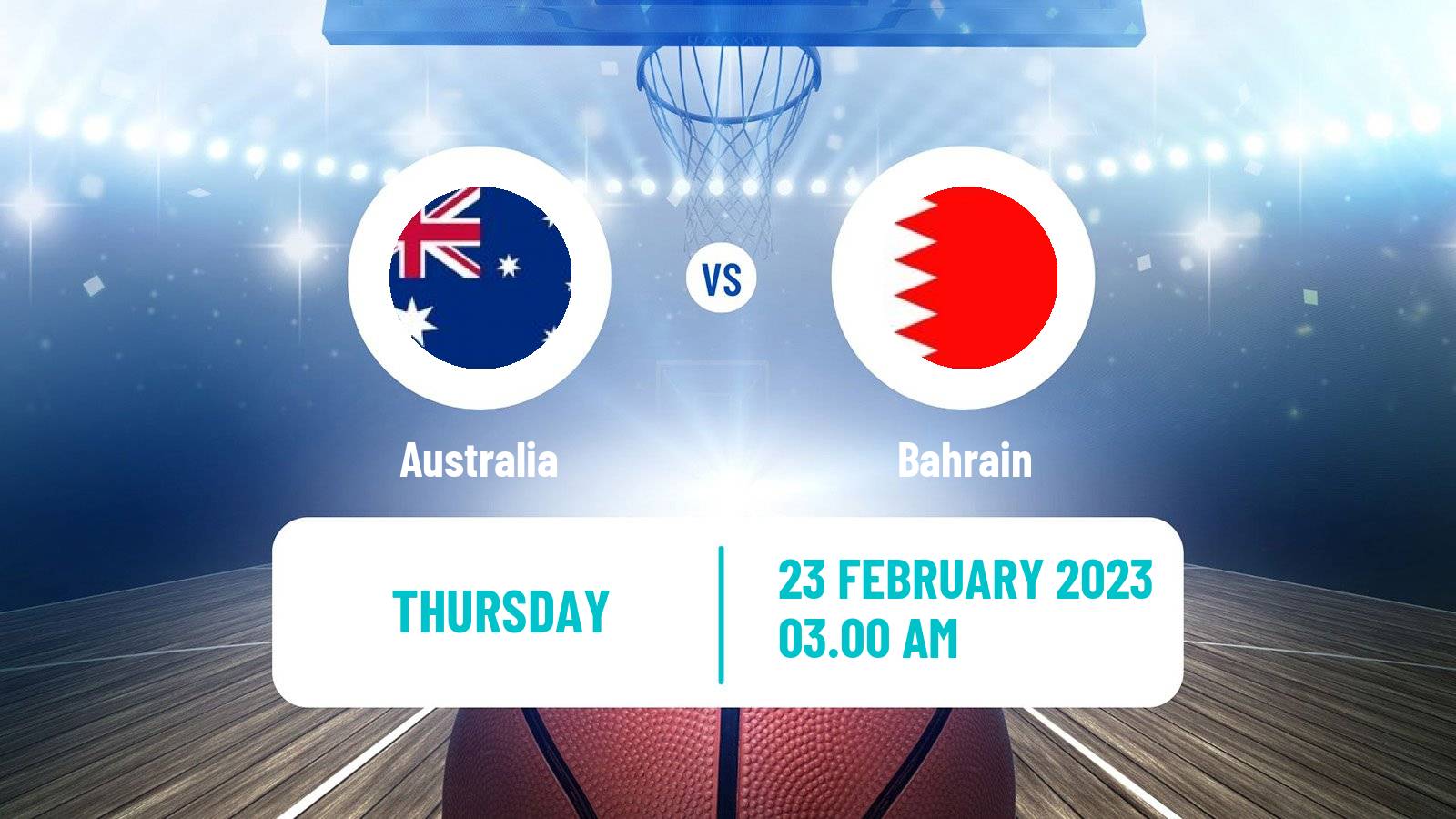 Basketball World Championship Basketball Australia - Bahrain