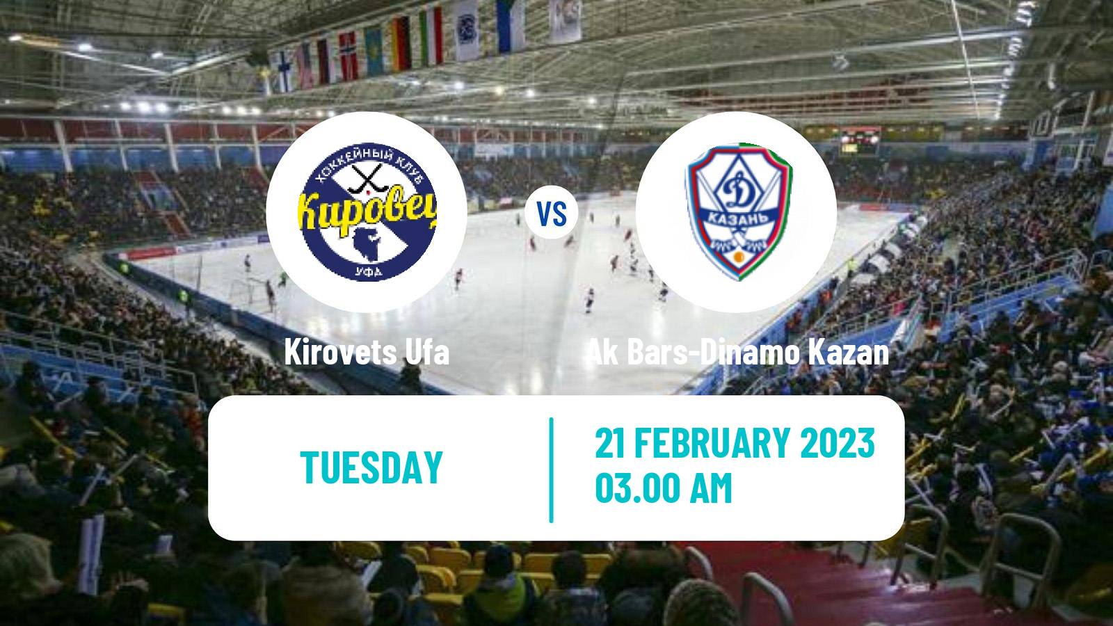 Bandy Russian Super League Bandy Kirovets Ufa - Ak Bars-Dinamo Kazan