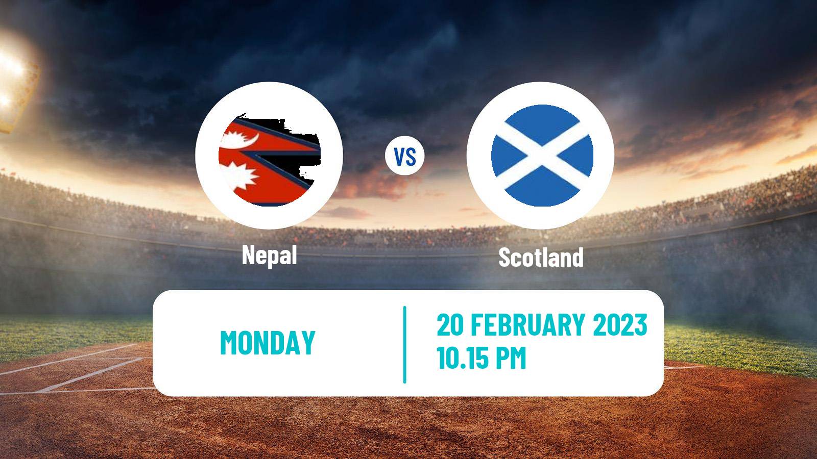 Cricket ICC Cricket World Cup League 2 Nepal - Scotland