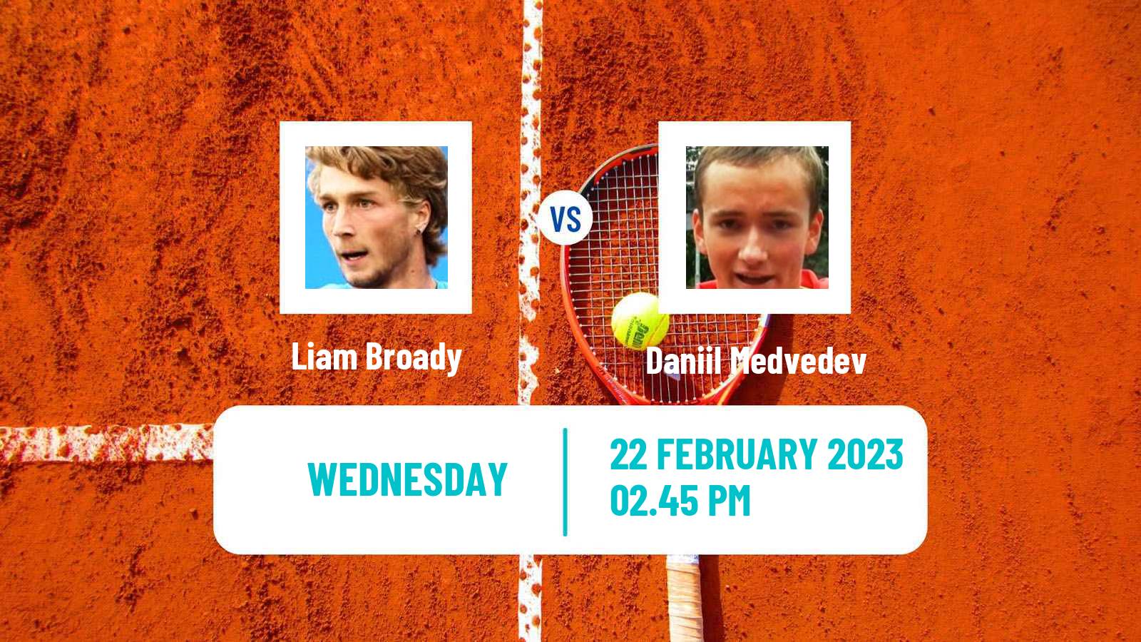 Tennis ATP Doha Liam Broady - Daniil Medvedev