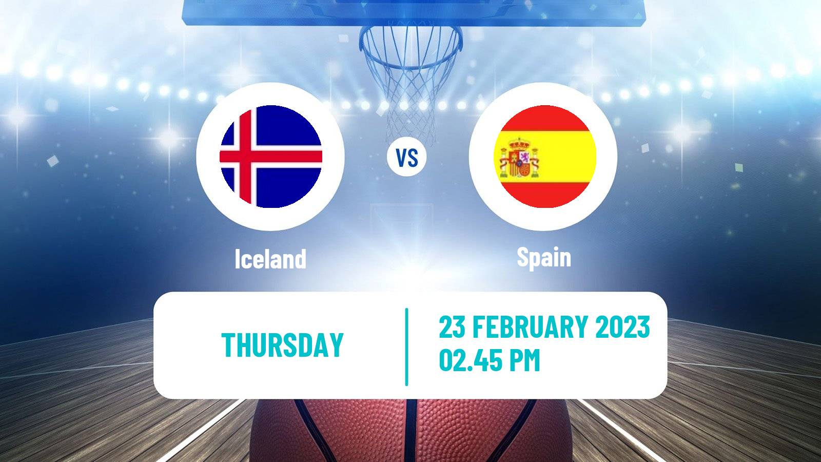 Basketball World Championship Basketball Iceland - Spain