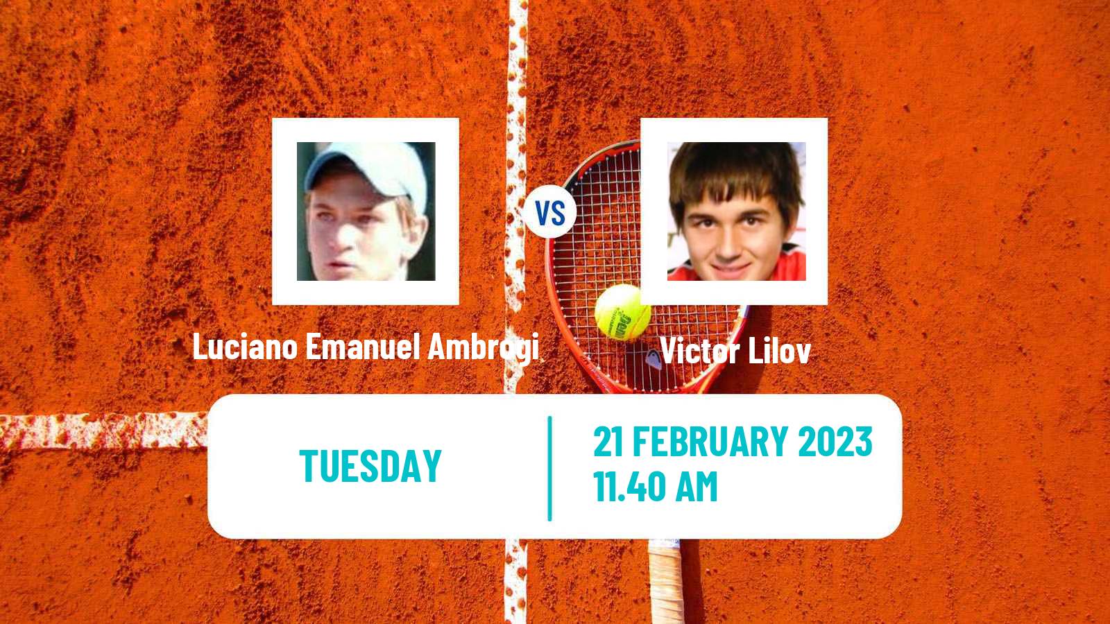 Tennis ITF Tournaments Luciano Emanuel Ambrogi - Victor Lilov