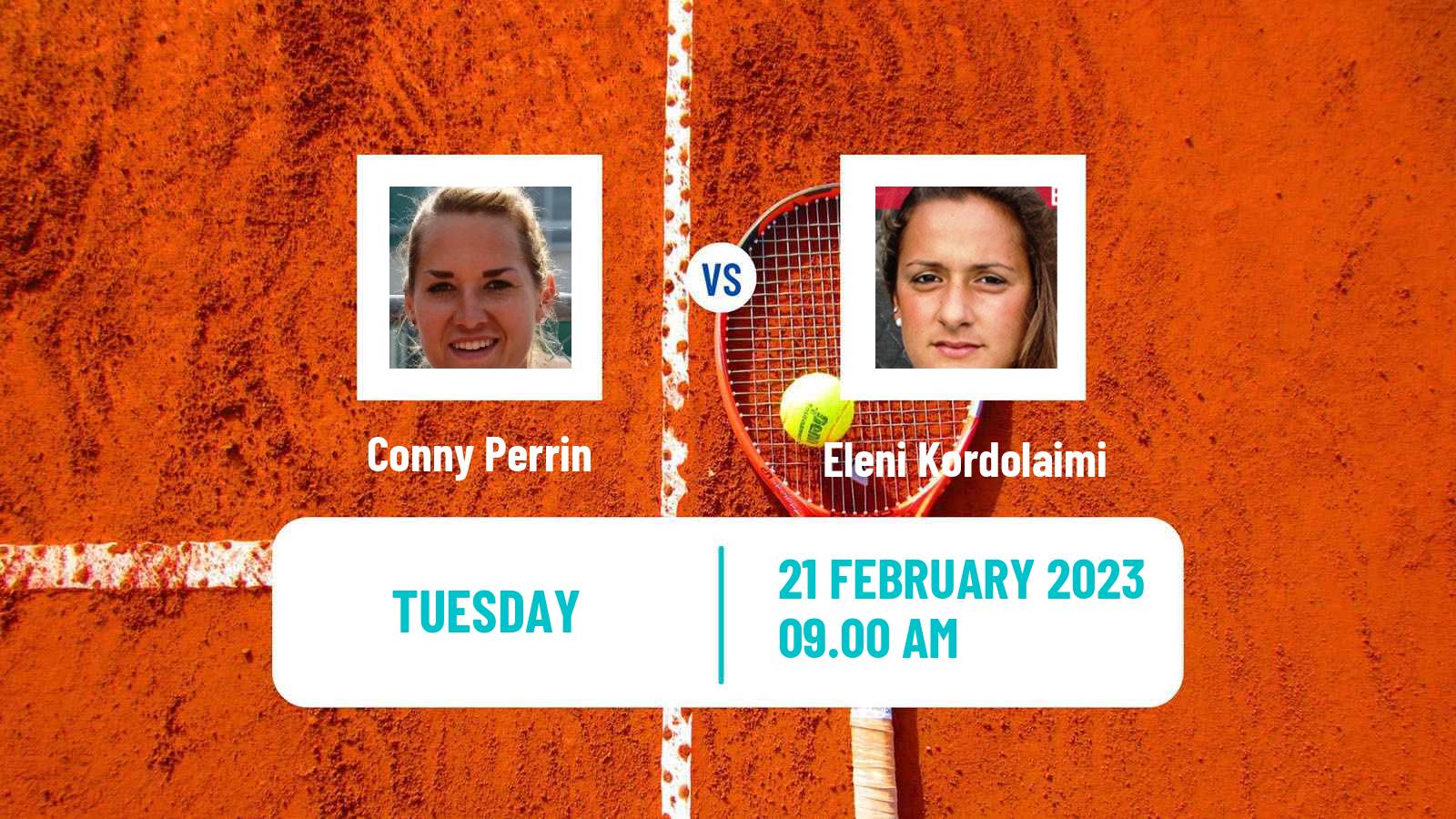 Tennis ITF Tournaments Conny Perrin - Eleni Kordolaimi