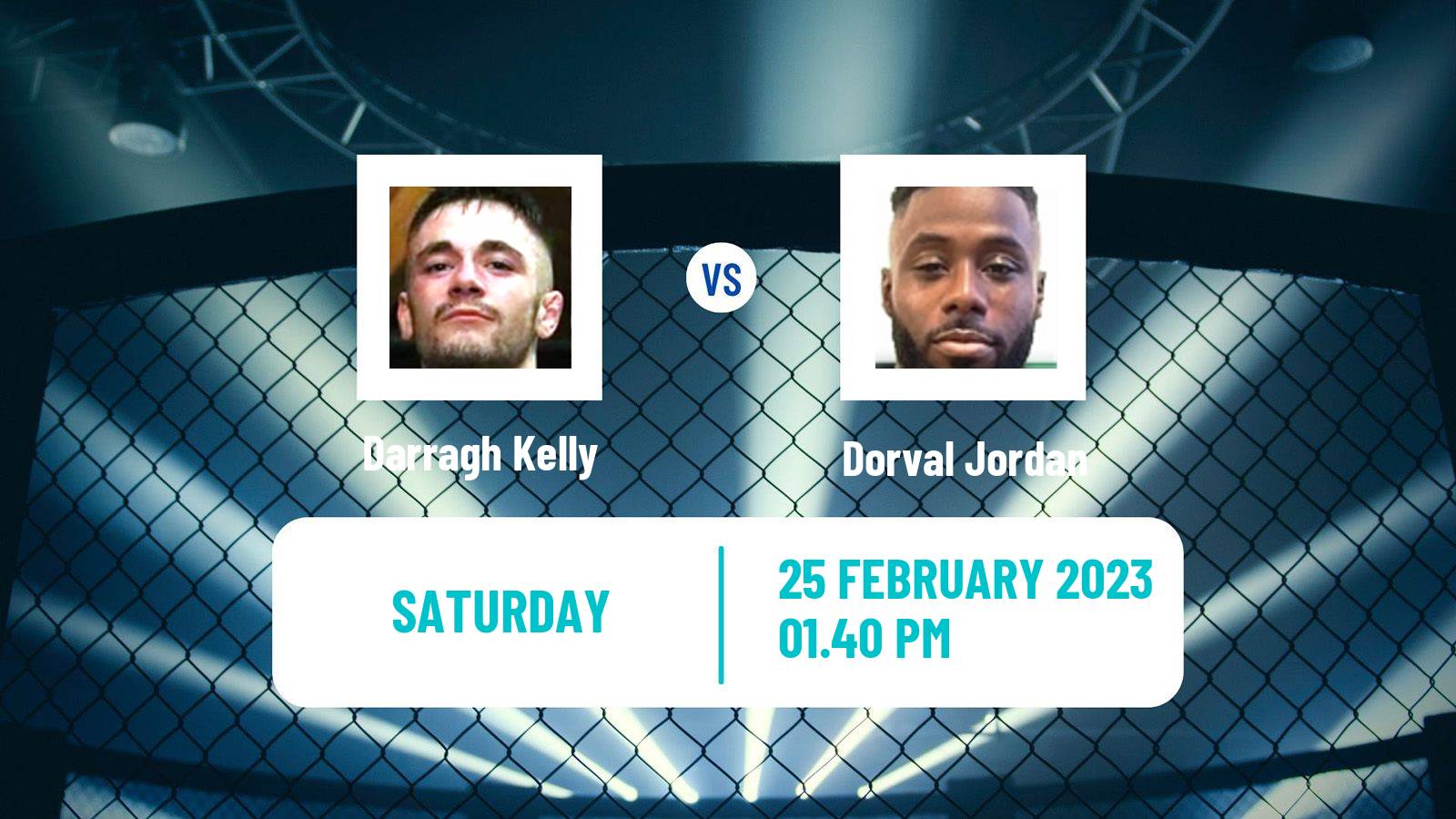 MMA MMA Darragh Kelly - Dorval Jordan