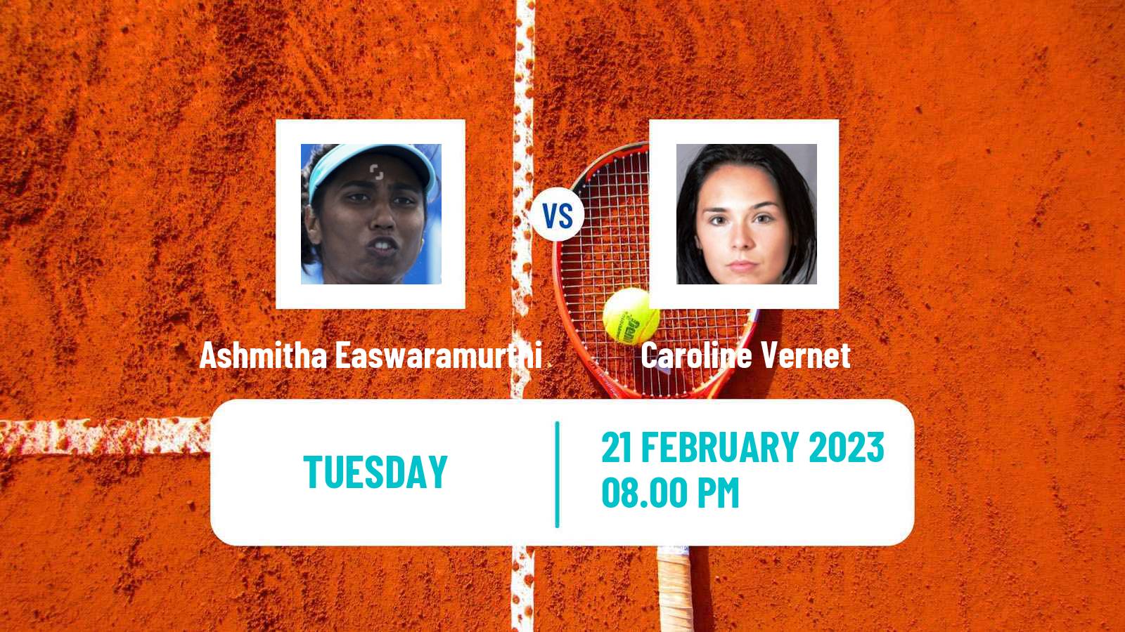 Tennis ITF Tournaments Ashmitha Easwaramurthi - Caroline Vernet