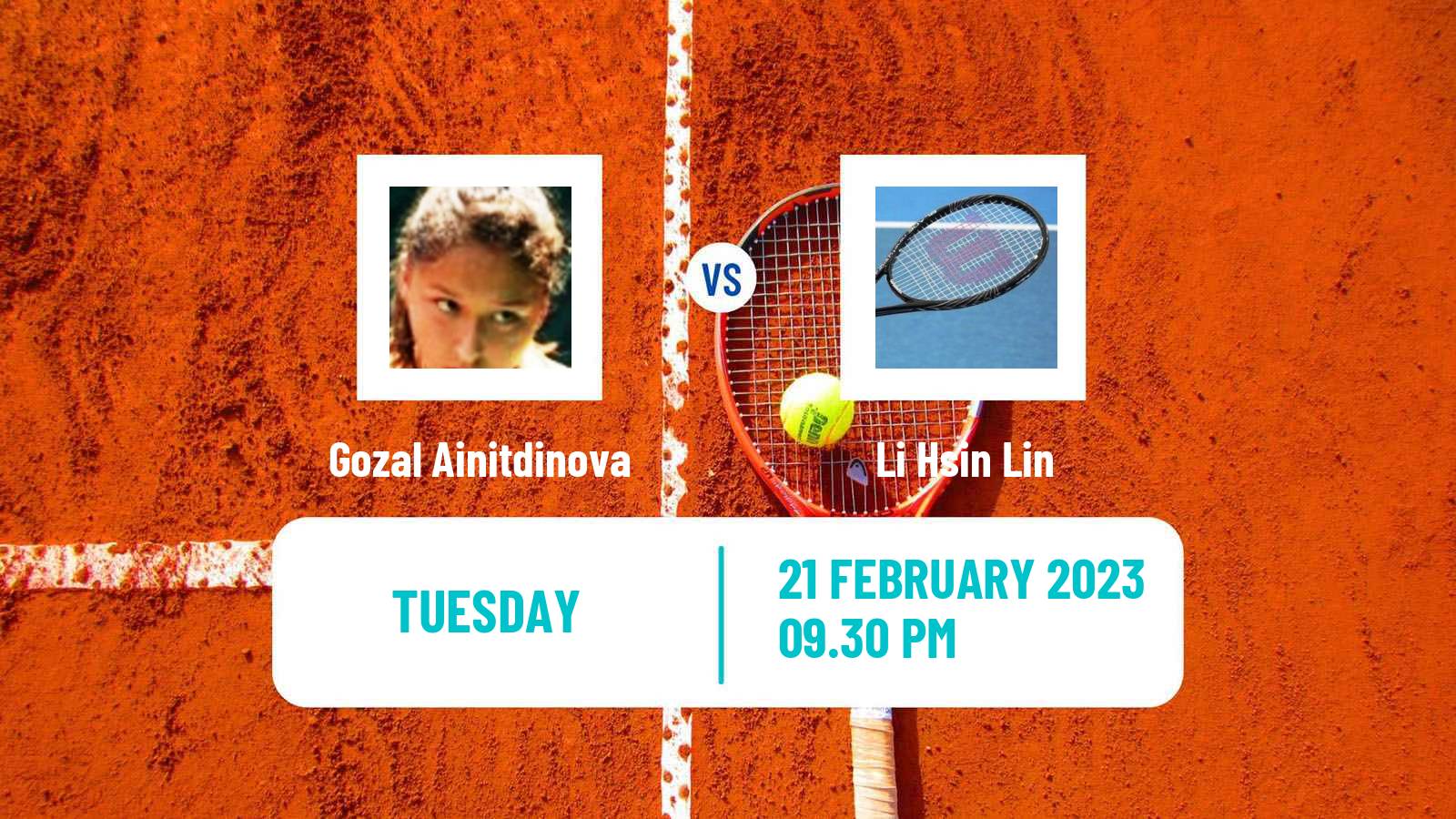 Tennis ITF Tournaments Gozal Ainitdinova - Li Hsin Lin