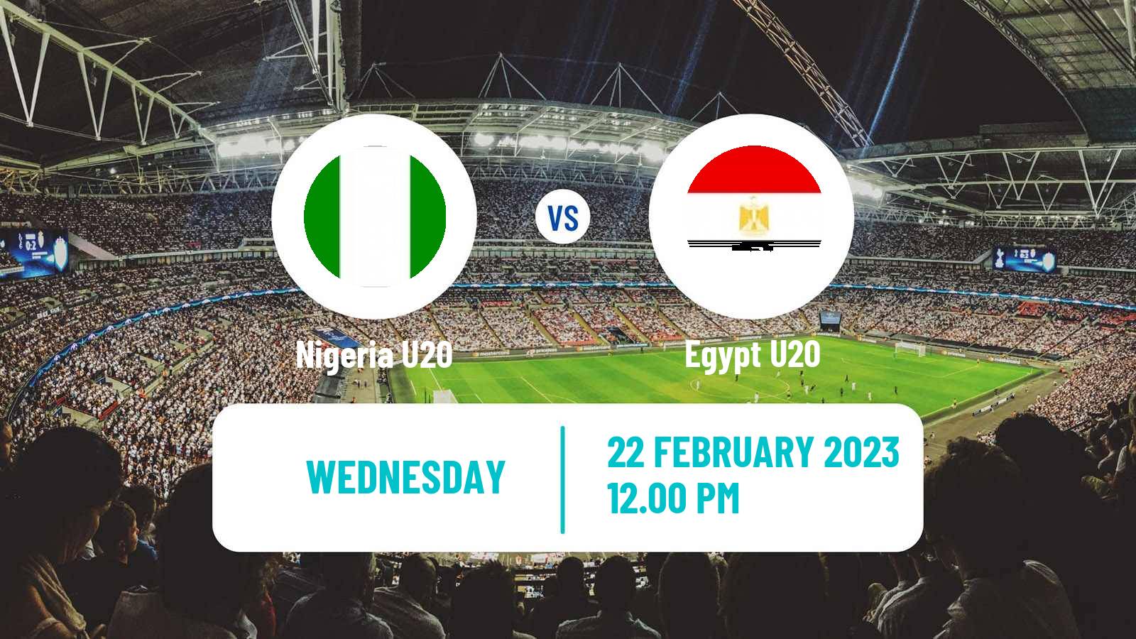 Soccer Africa Cup of Nations U20 Nigeria U20 - Egypt U20