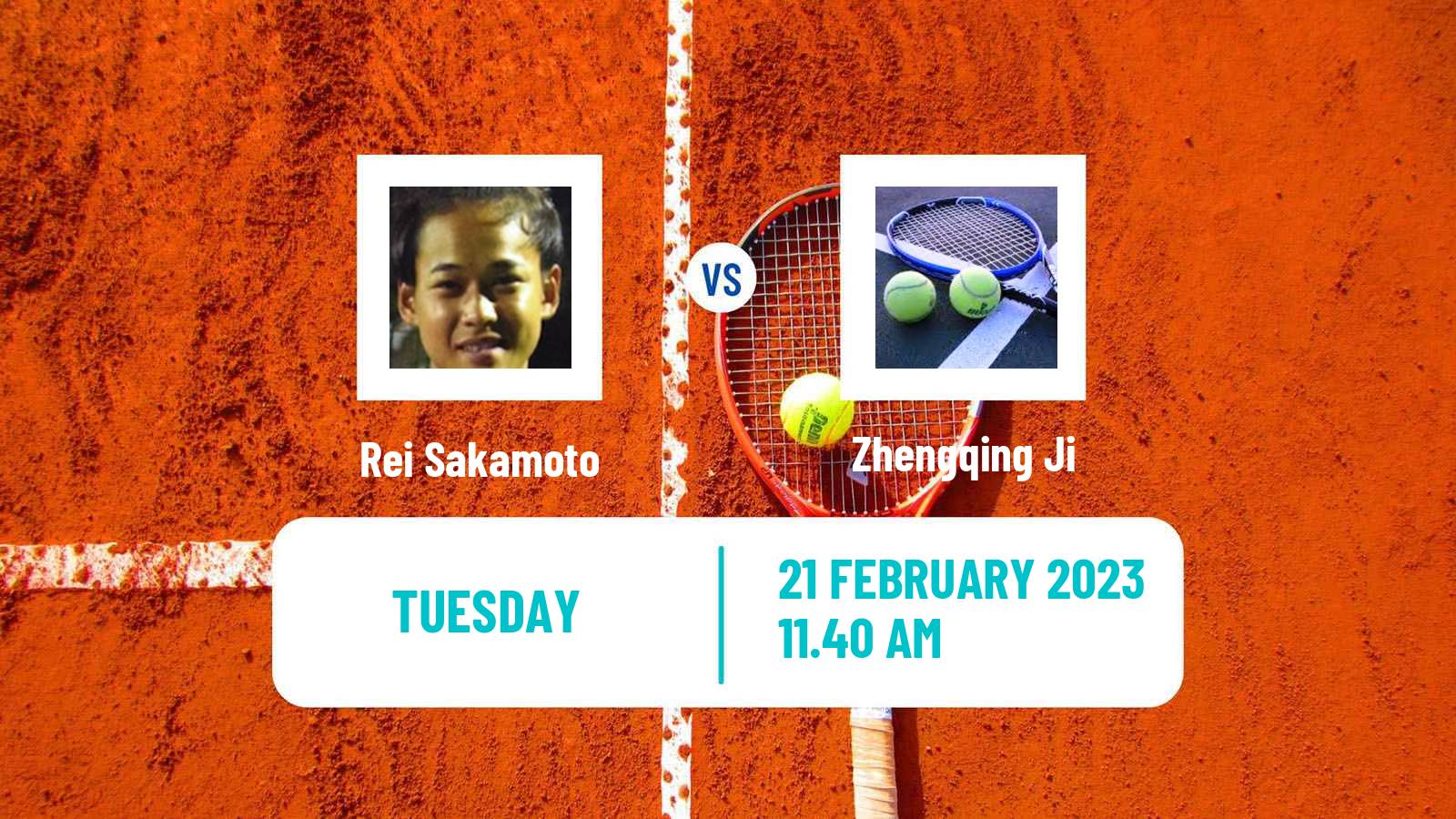 Tennis ITF Tournaments Rei Sakamoto - Zhengqing Ji