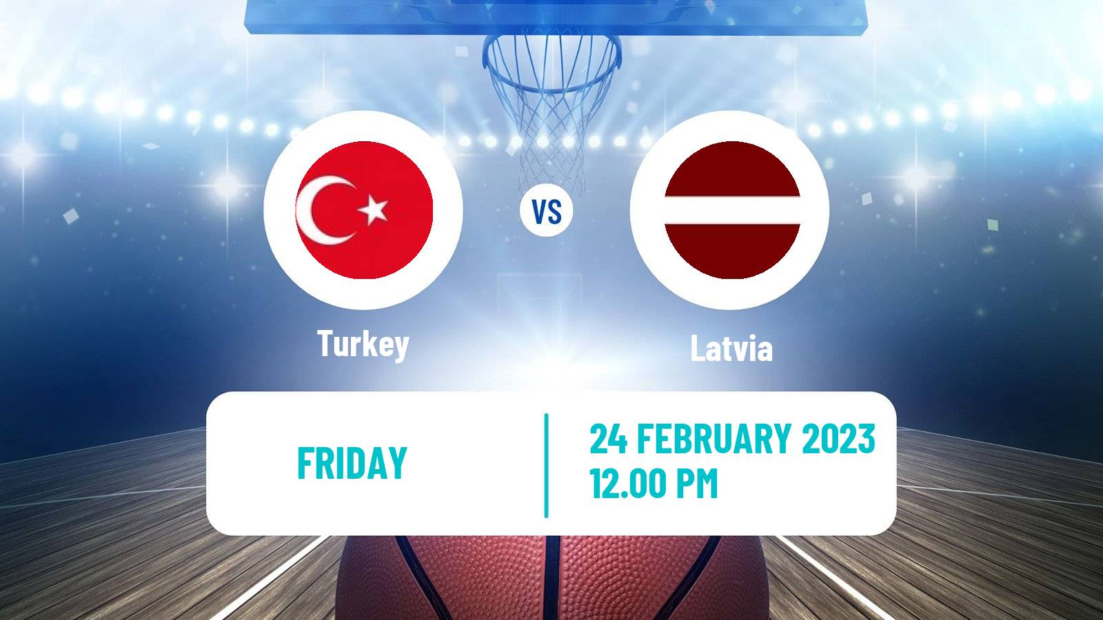 Basketball World Championship Basketball Turkey - Latvia