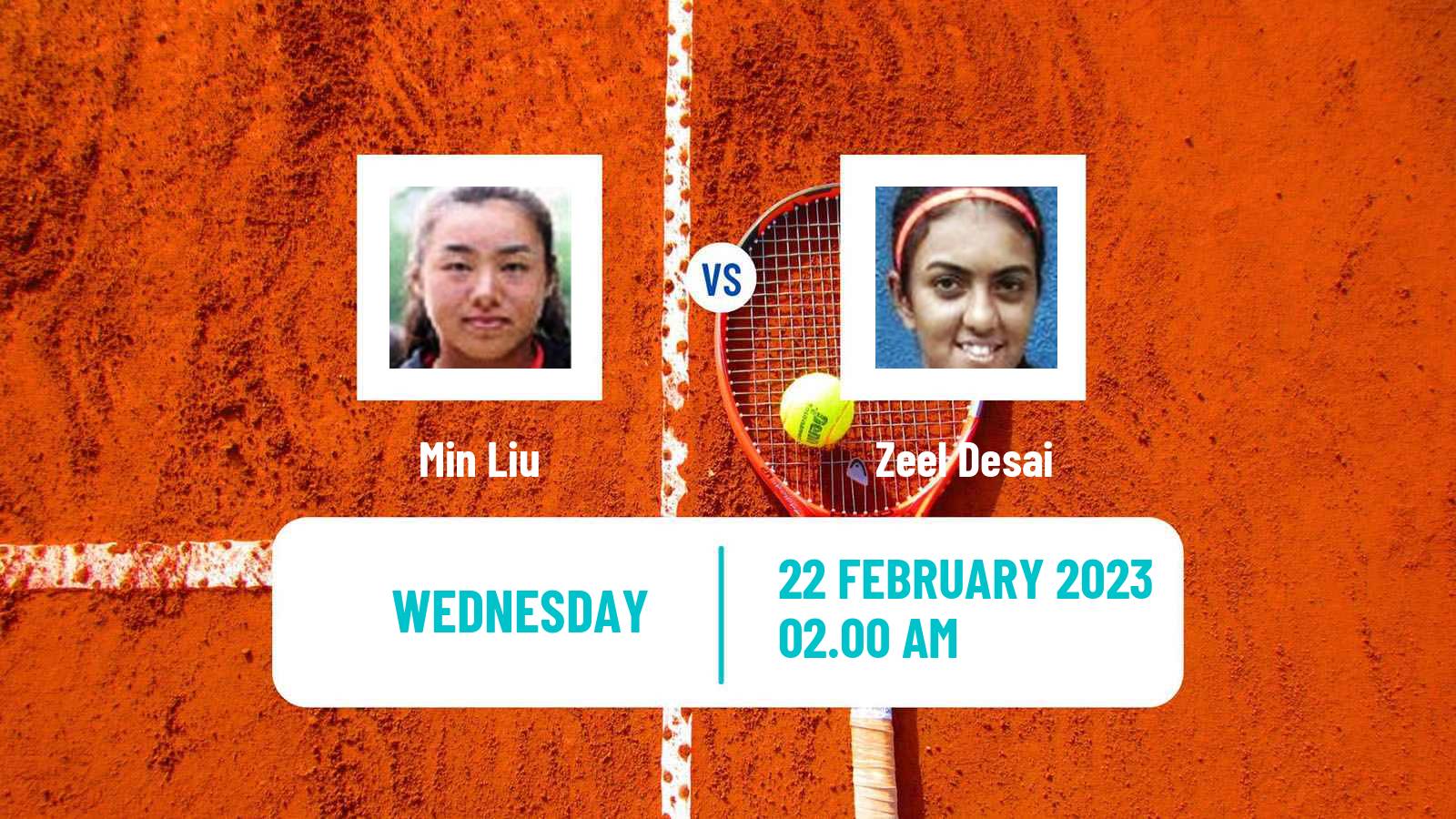 Tennis ITF Tournaments Min Liu - Zeel Desai