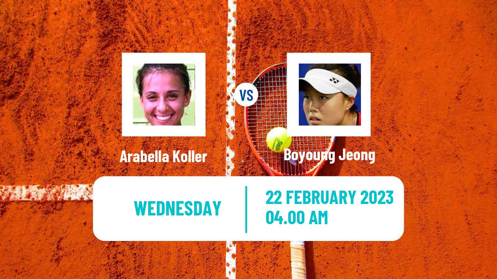 Tennis ITF Tournaments Arabella Koller - Boyoung Jeong