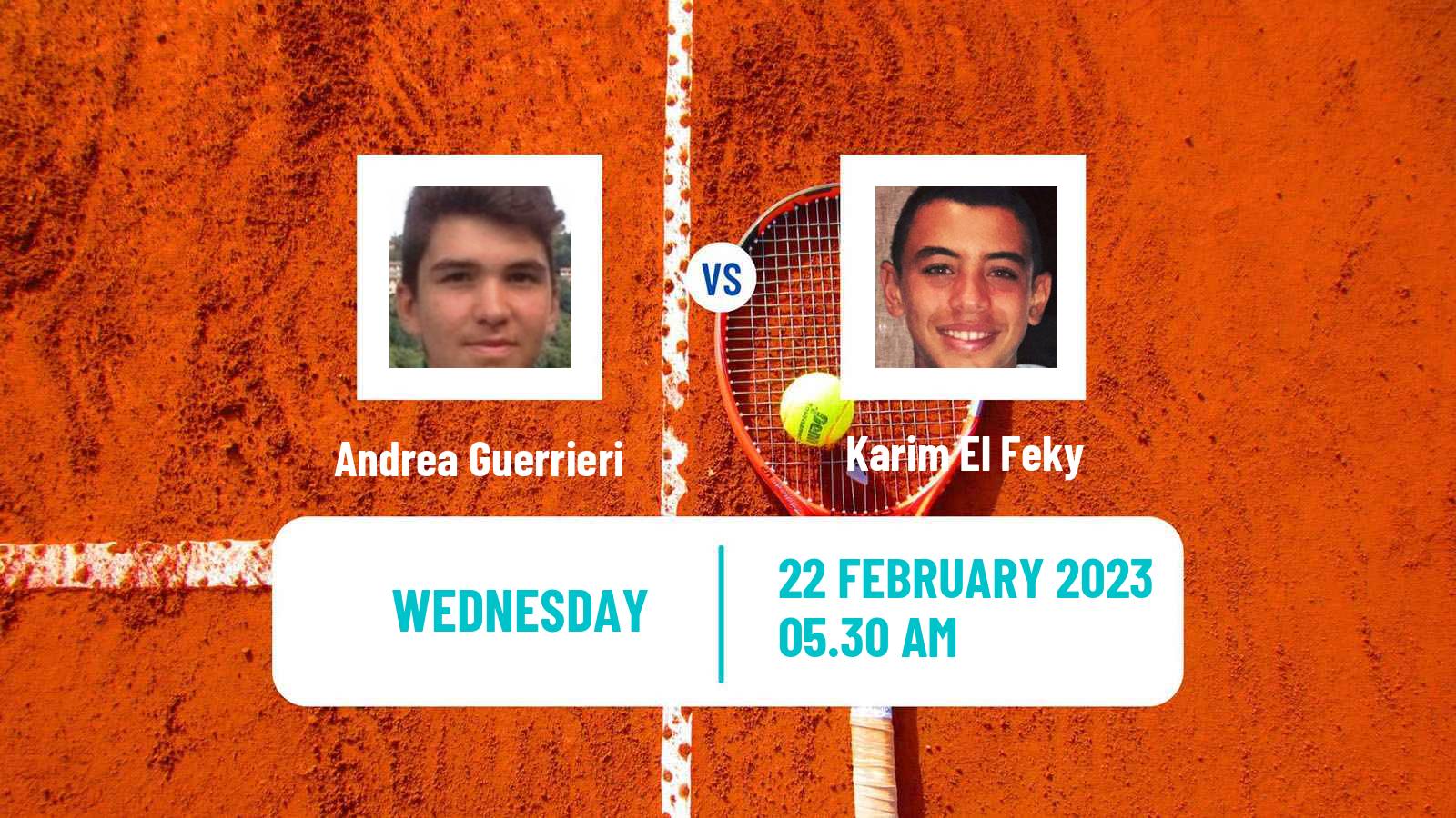 Tennis ITF Tournaments Andrea Guerrieri - Karim El Feky