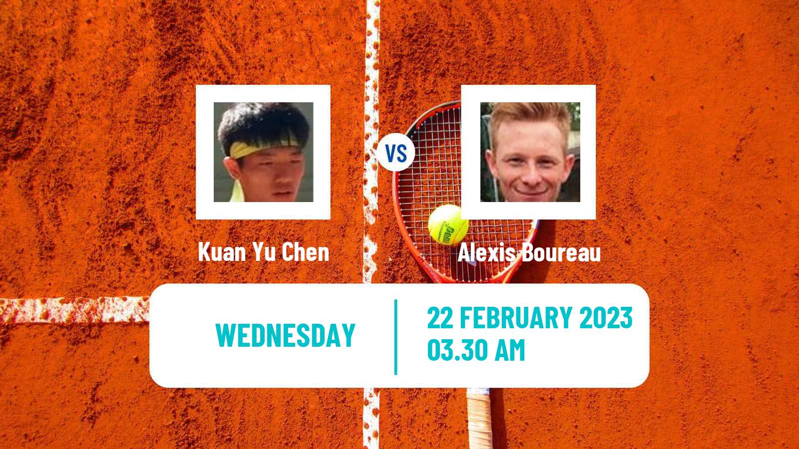 Tennis ITF Tournaments Kuan Yu Chen - Alexis Boureau