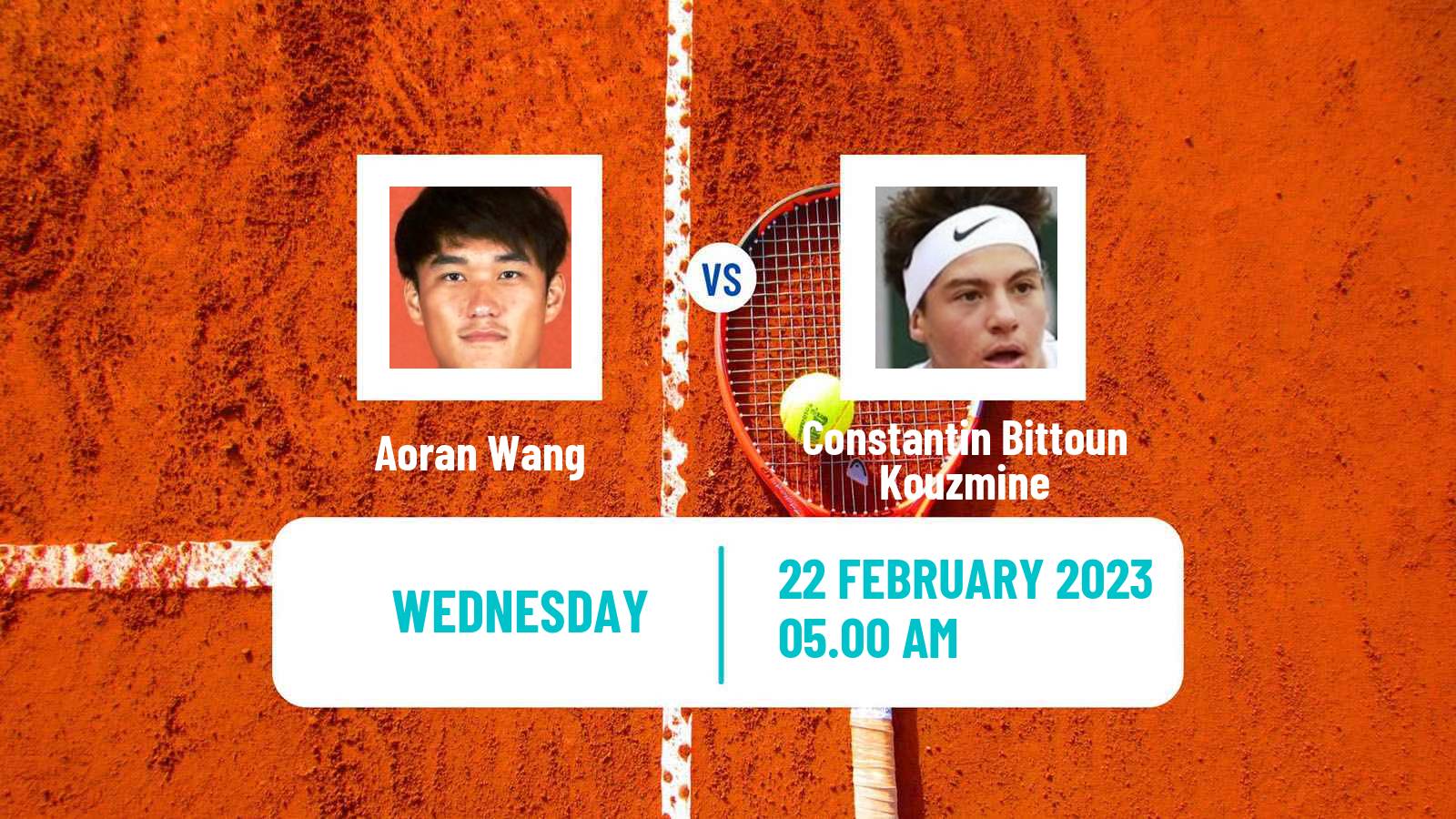 Tennis ITF Tournaments Aoran Wang - Constantin Bittoun Kouzmine