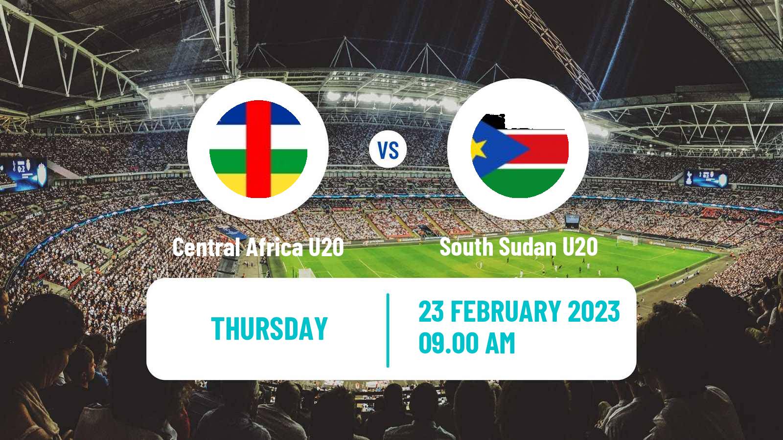 Soccer Africa Cup of Nations U20 Central Africa U20 - South Sudan U20