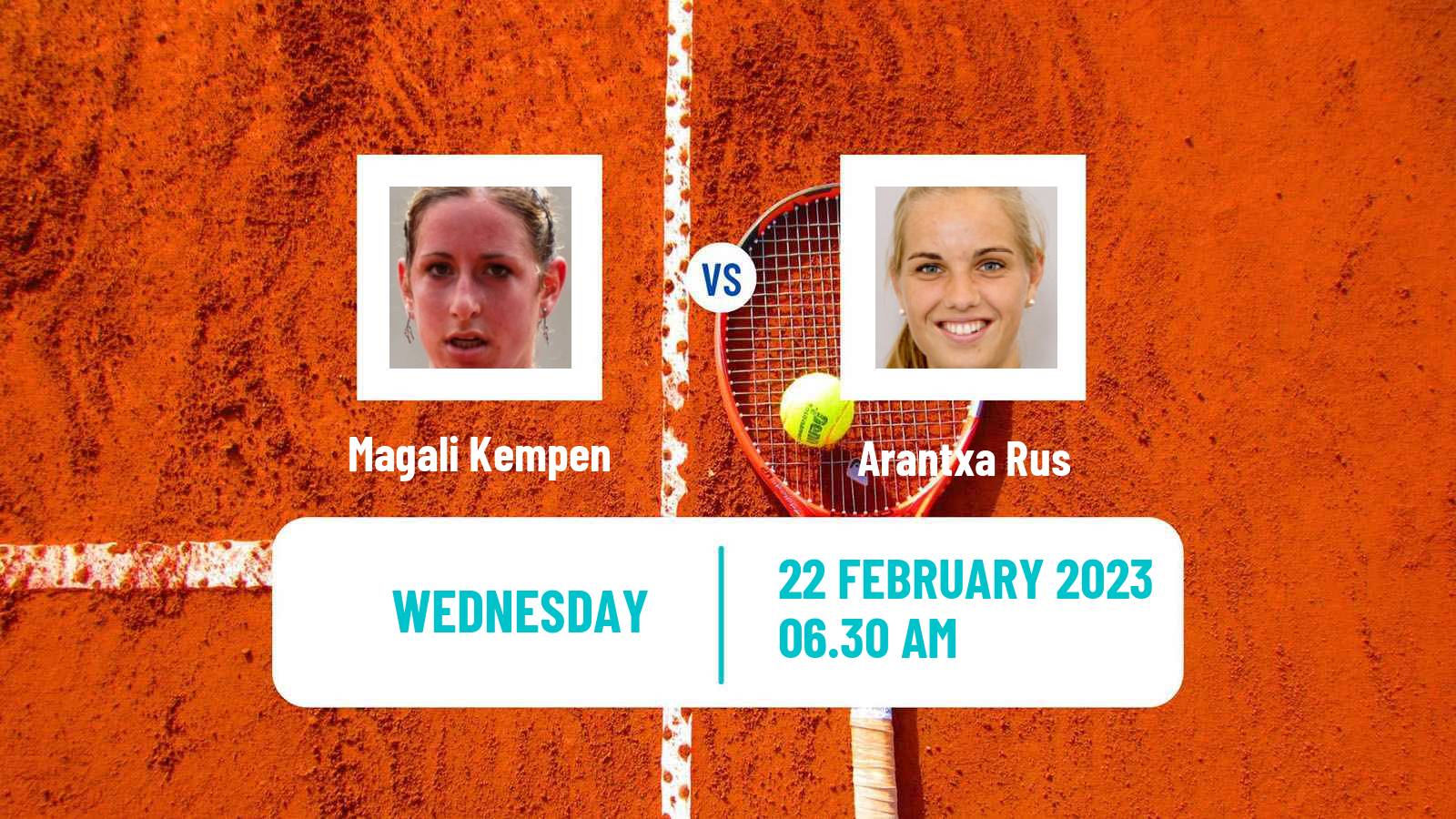 Tennis ITF Tournaments Magali Kempen - Arantxa Rus