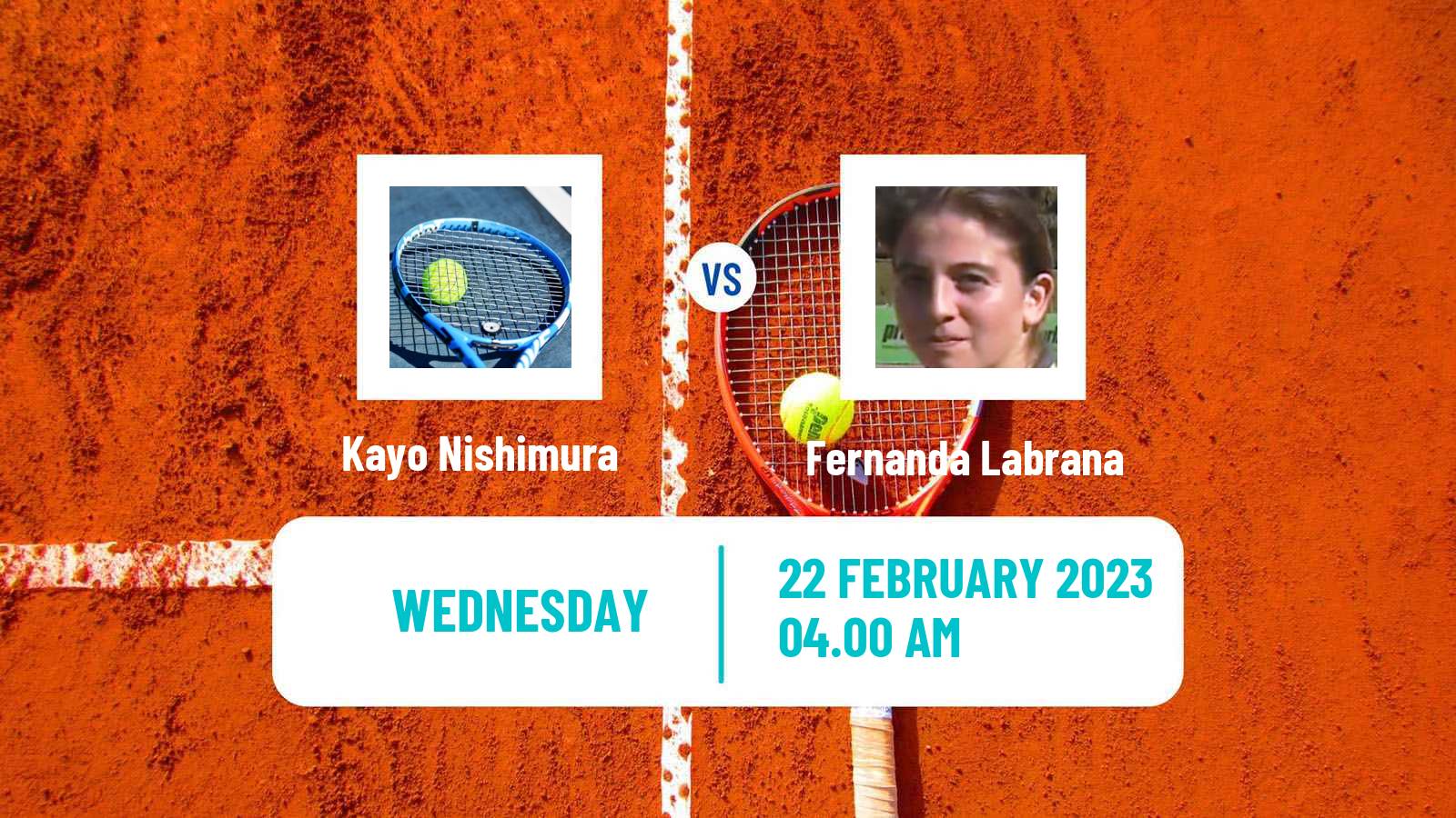 Tennis ITF Tournaments Kayo Nishimura - Fernanda Labrana