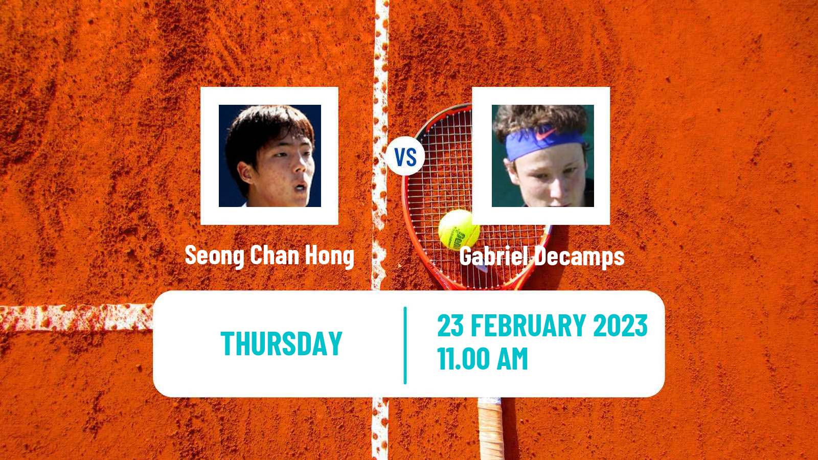 Tennis ATP Challenger Seong Chan Hong - Gabriel Decamps