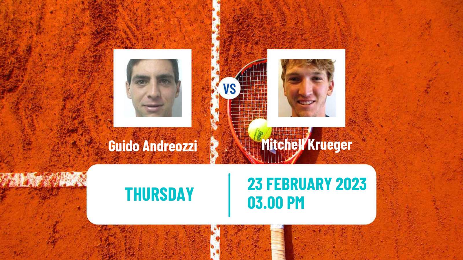 Tennis ATP Challenger Guido Andreozzi - Mitchell Krueger